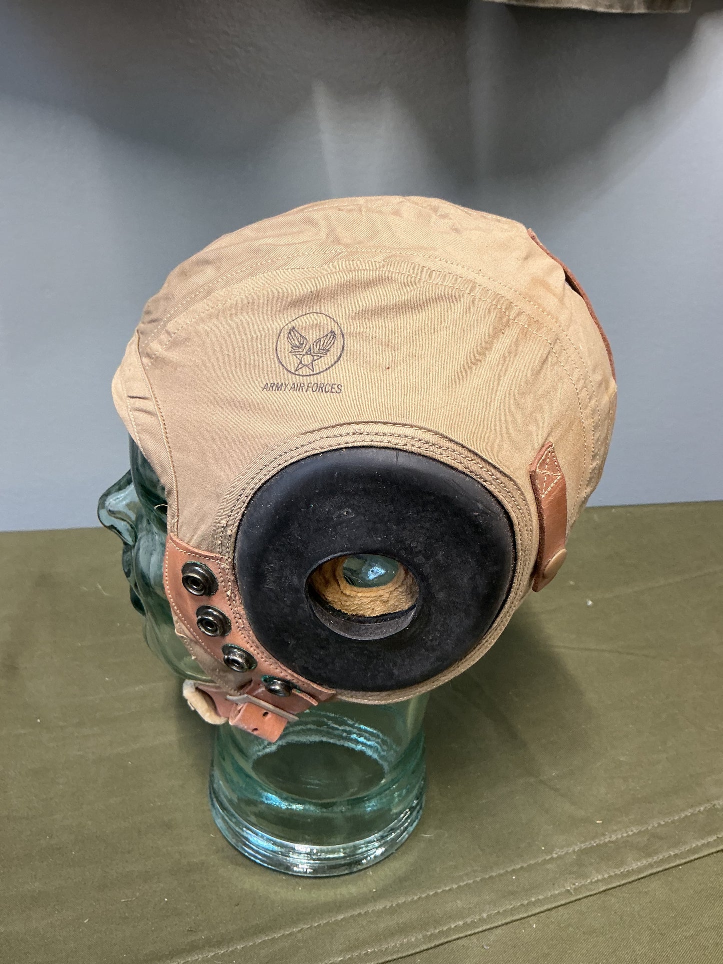 WW11 U.S Army Airforce Flying Helmet  Size Medium