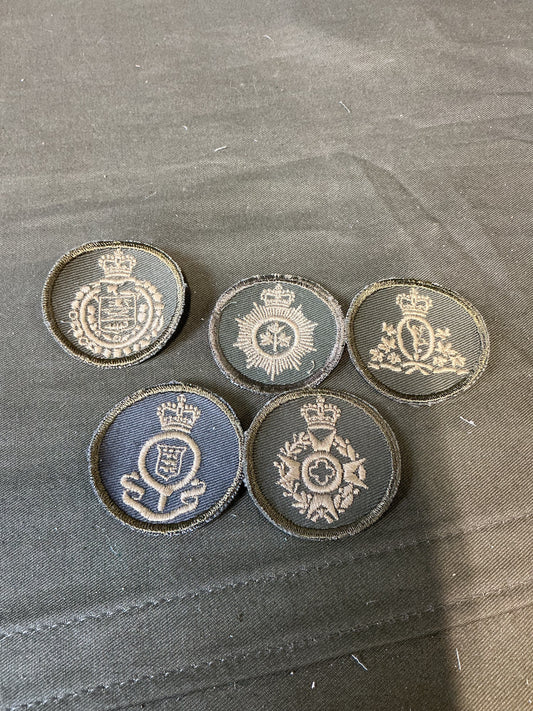 Lot of 5 Canadian Forces subdued Combat Trade Badges