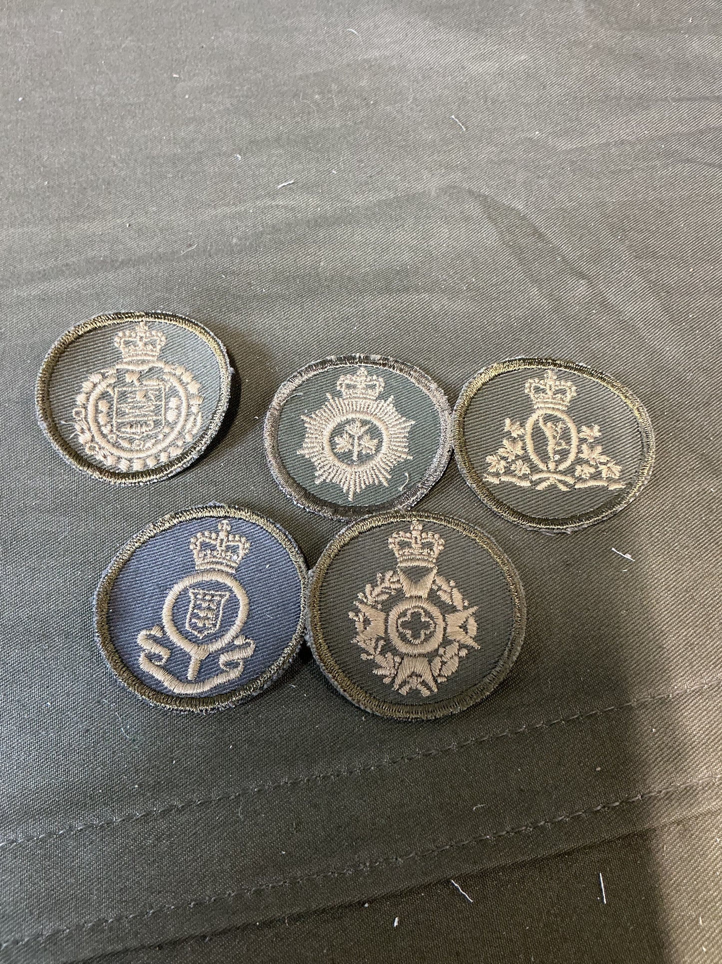 Lot of 5 Canadian Forces subdued Combat Trade Badges
