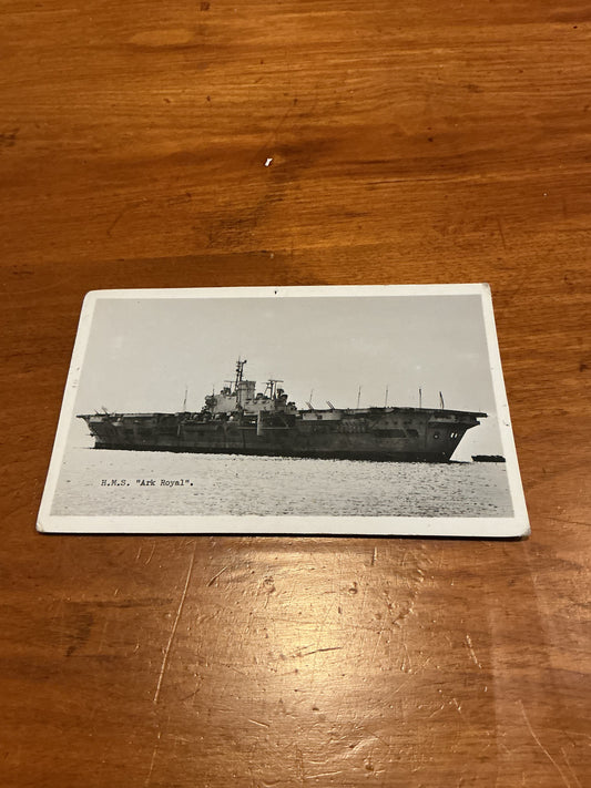 HMS ARK ROYAL AIRCRAFT CARRIER POST CARD