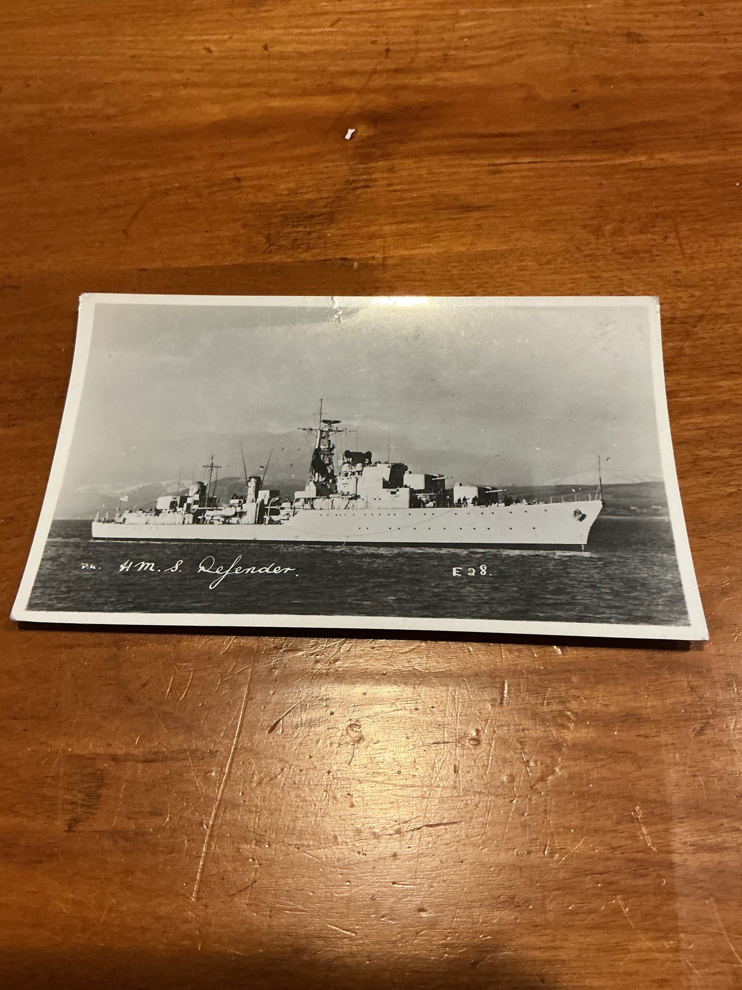 HMS DEFENDER DESTROYER POST CARD