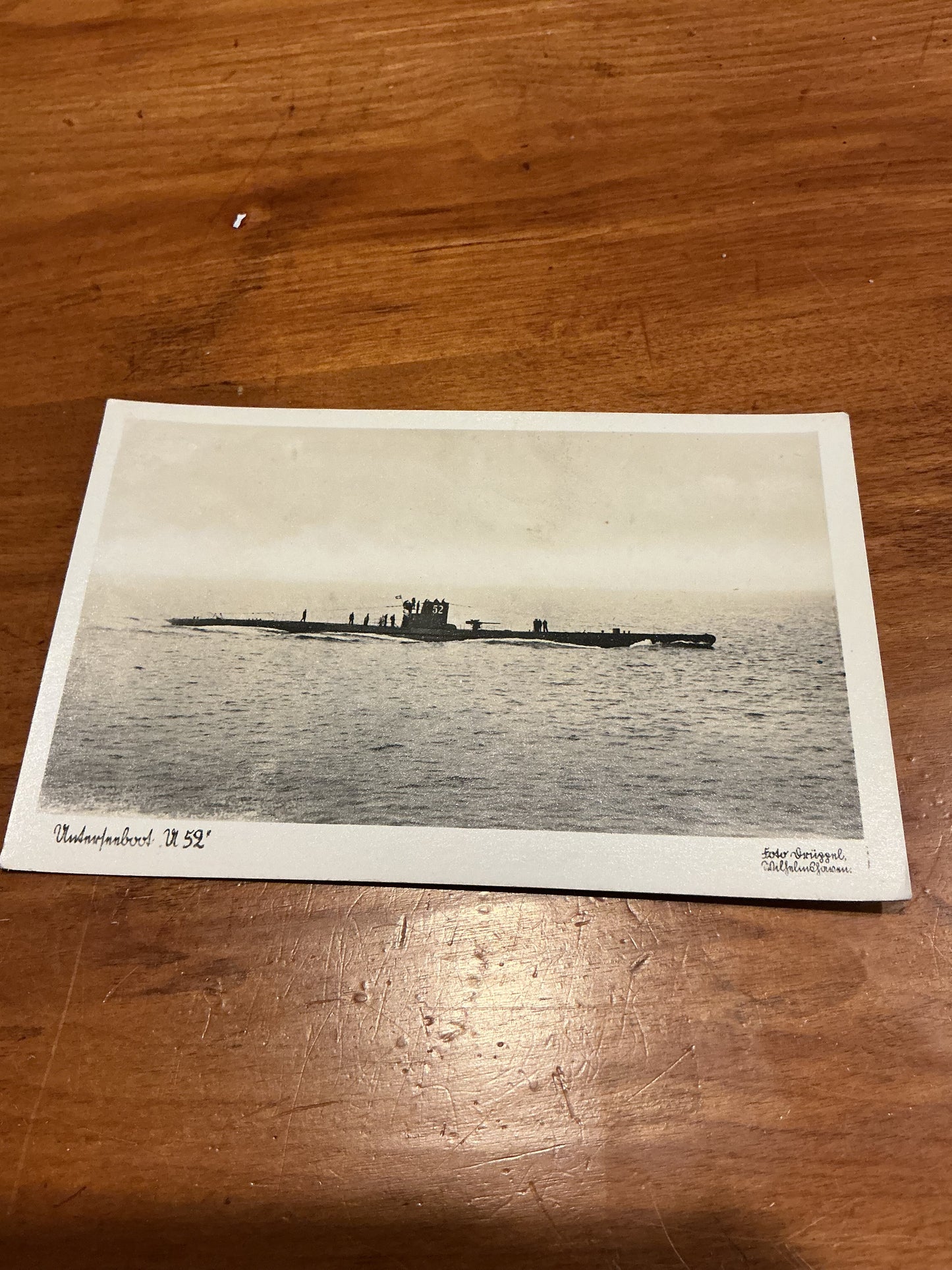 German U-Boat U52 Type Vilo 1939 Ungel  Post Card