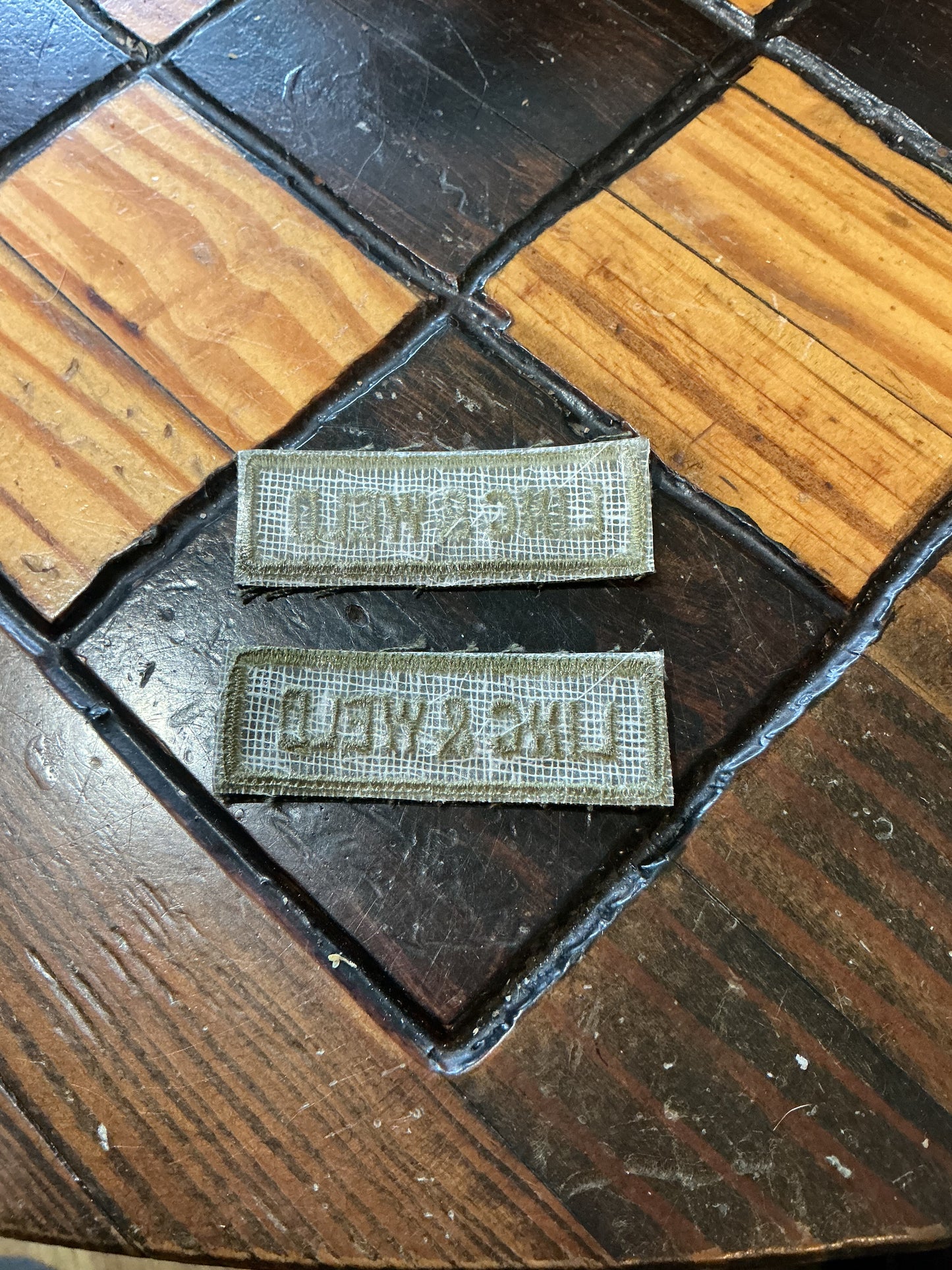 Canadian Armed Forces LINCOLN & WELLAND REG'T. OD shoulder titles