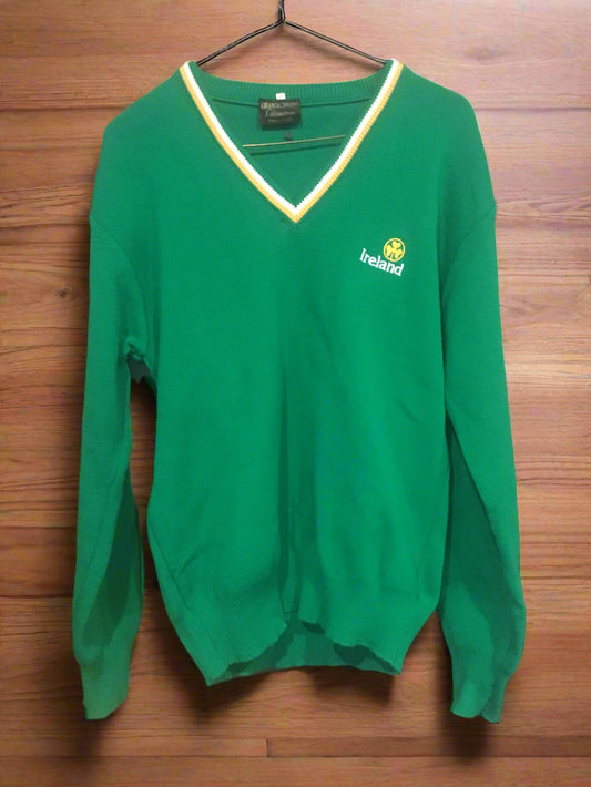 Vintage Irish Green Sweater , Made in Dublin