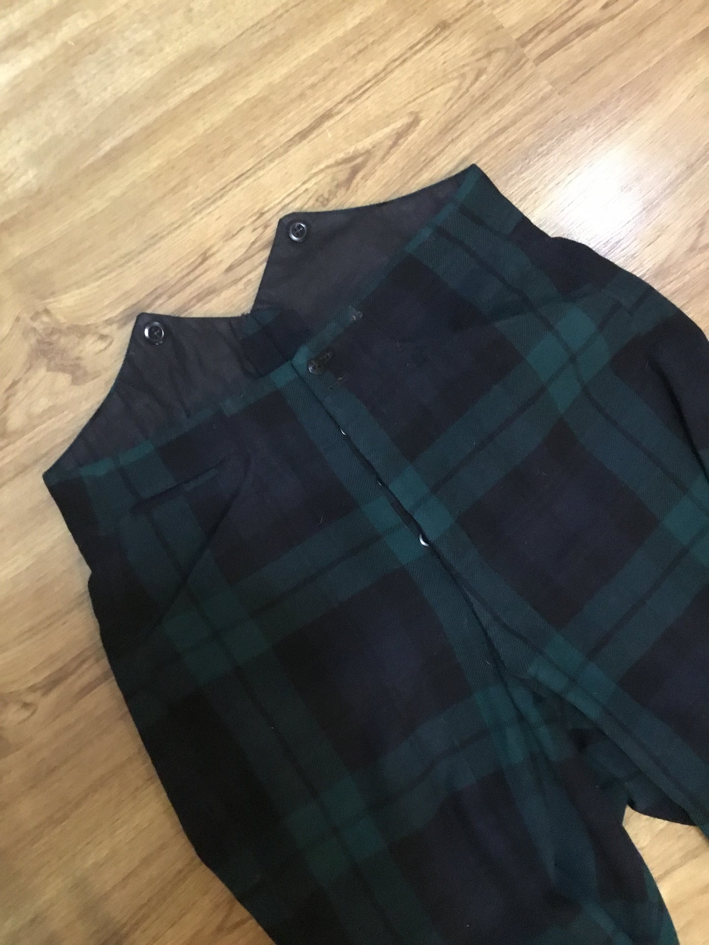 Green Tartan Pants  , Button fly