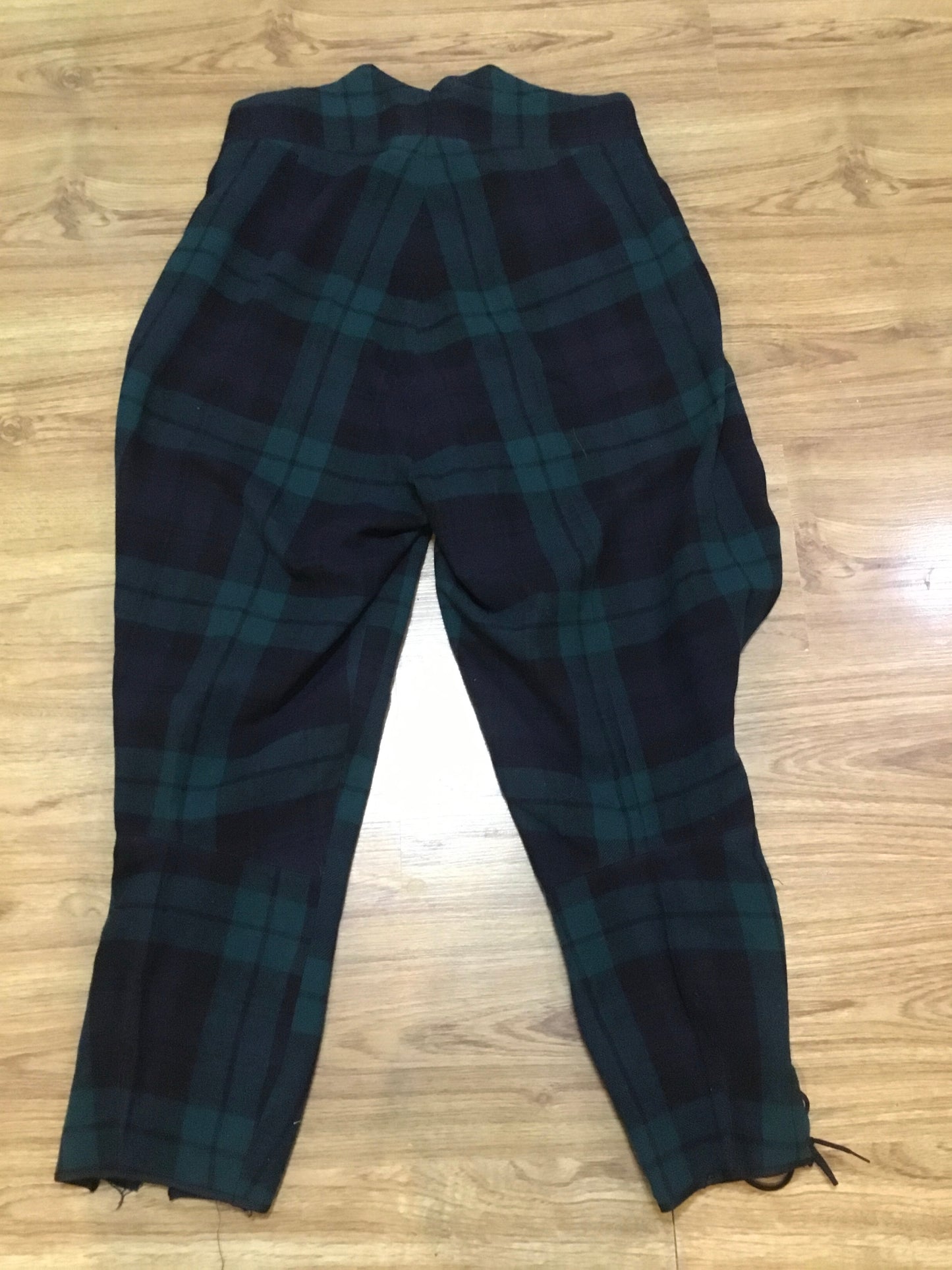 Green Tartan Pants  , Button fly