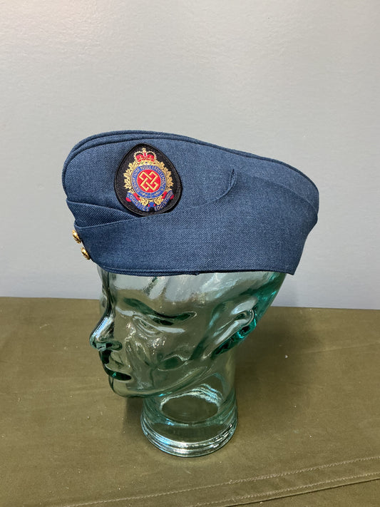 RCAF Blue Wedge Cap with Logistics Cloth insignia Badge