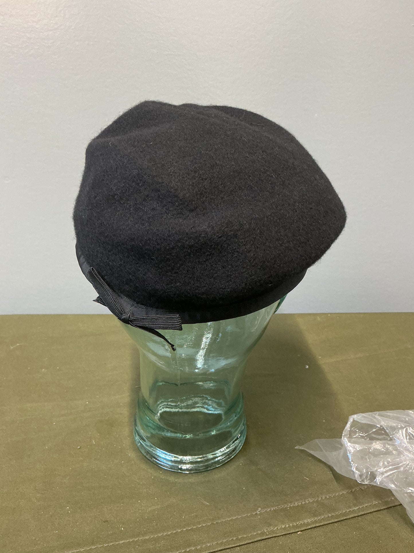 New Canadian Navy Black Beret Size 7 3/4