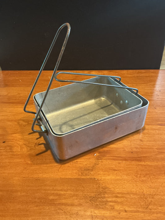 Vintage Canadian Military Two piece Mess Kit