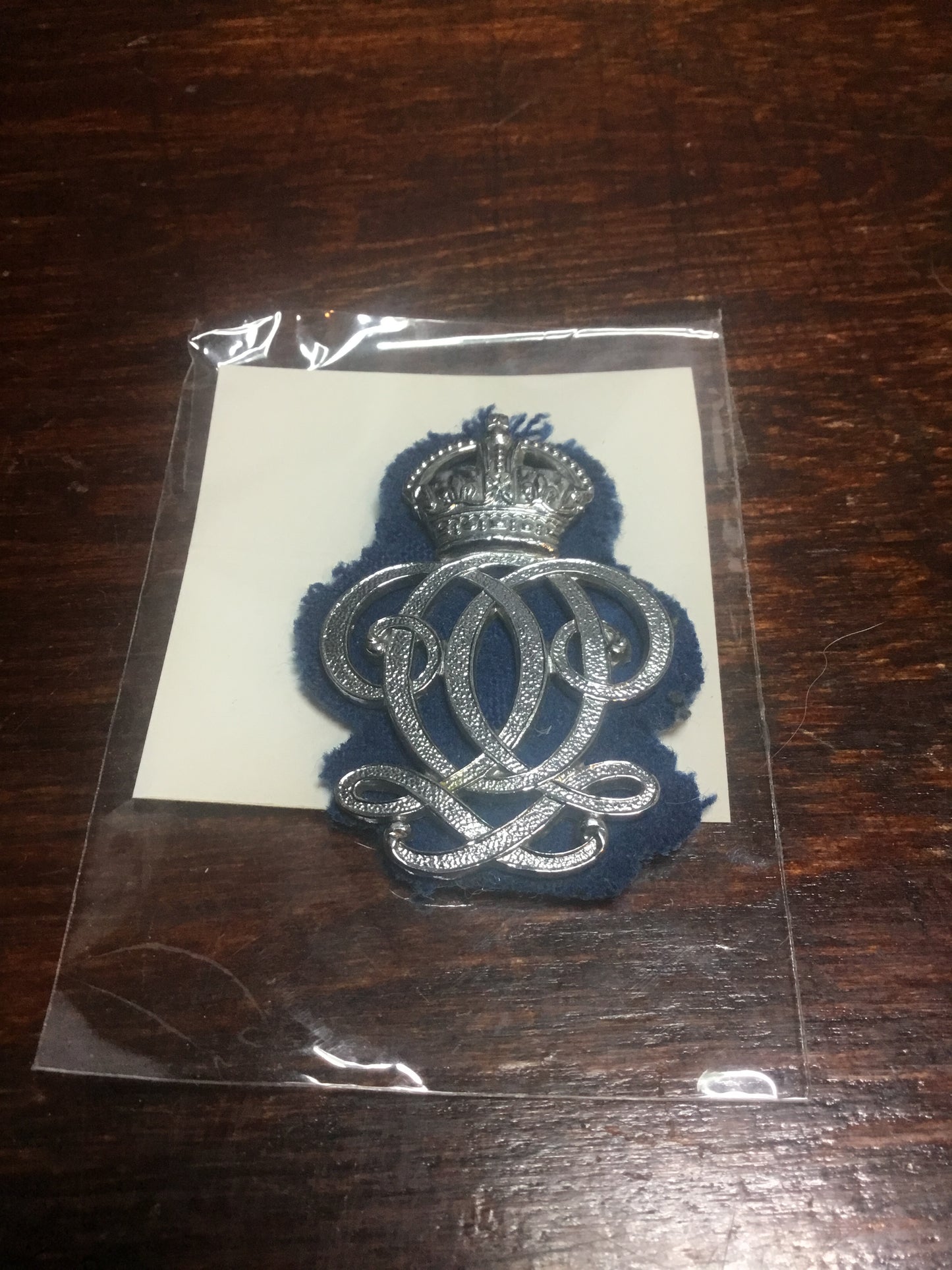 The Queen’s Own Hussars – Queen’s Crown  Arm Badge