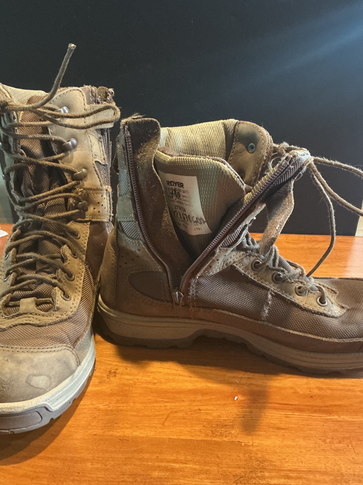 Vintage Canadian Military Royer Boots Size 10.5