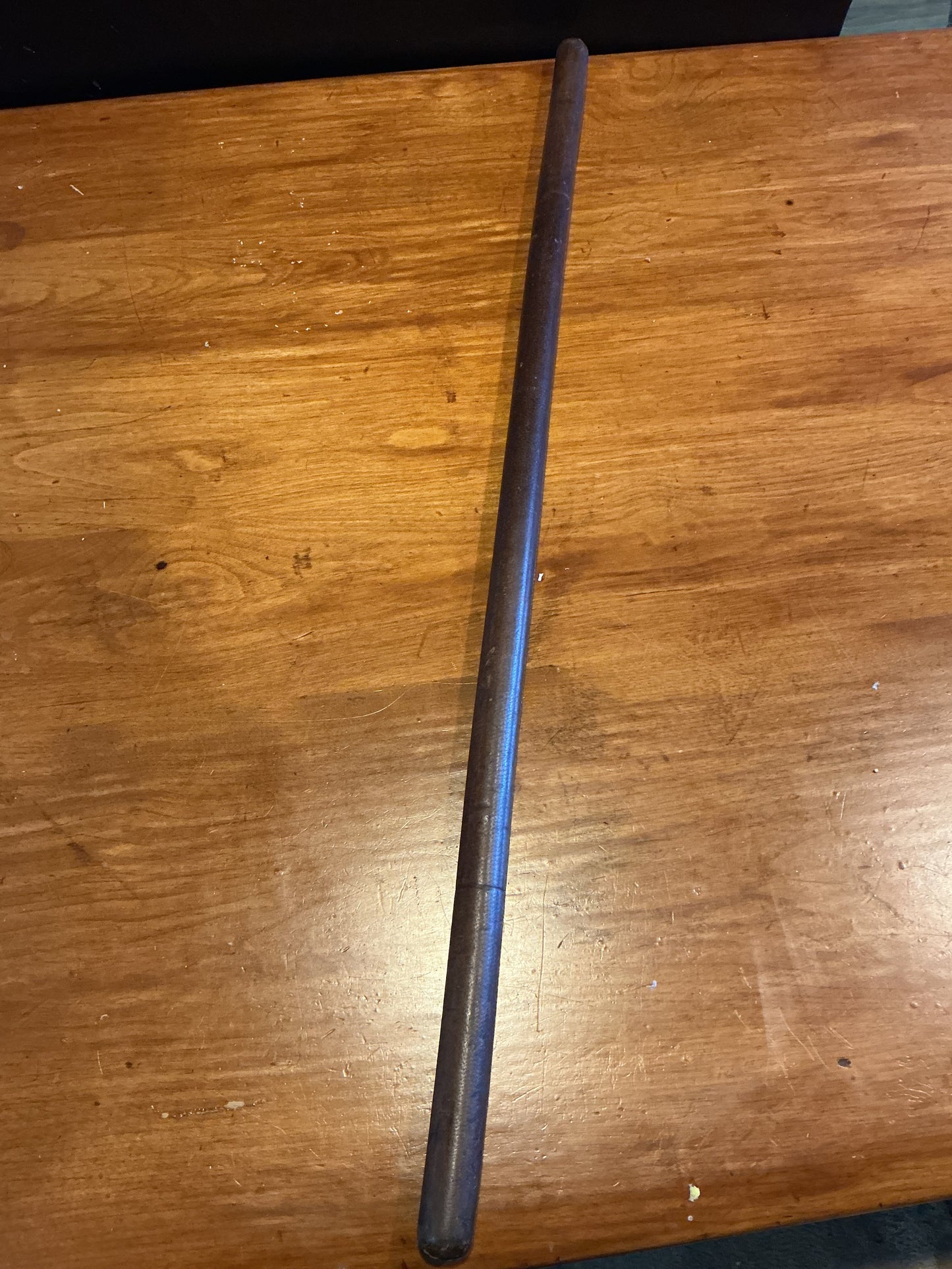 Early British/Canadian  Army Officers Leather Swagger Stick