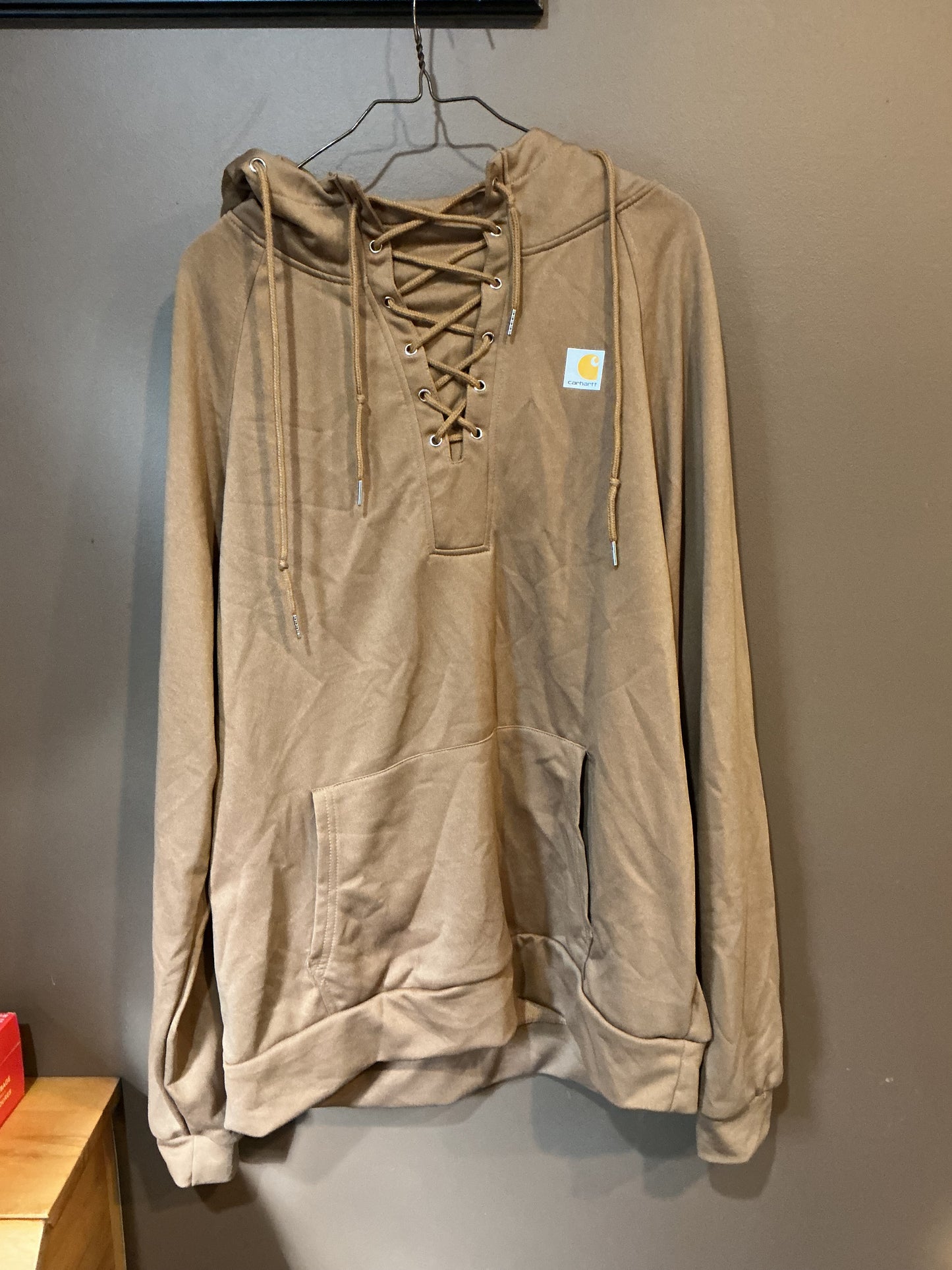 Carhartt Hoodie with Lace Up Neck X-Large
