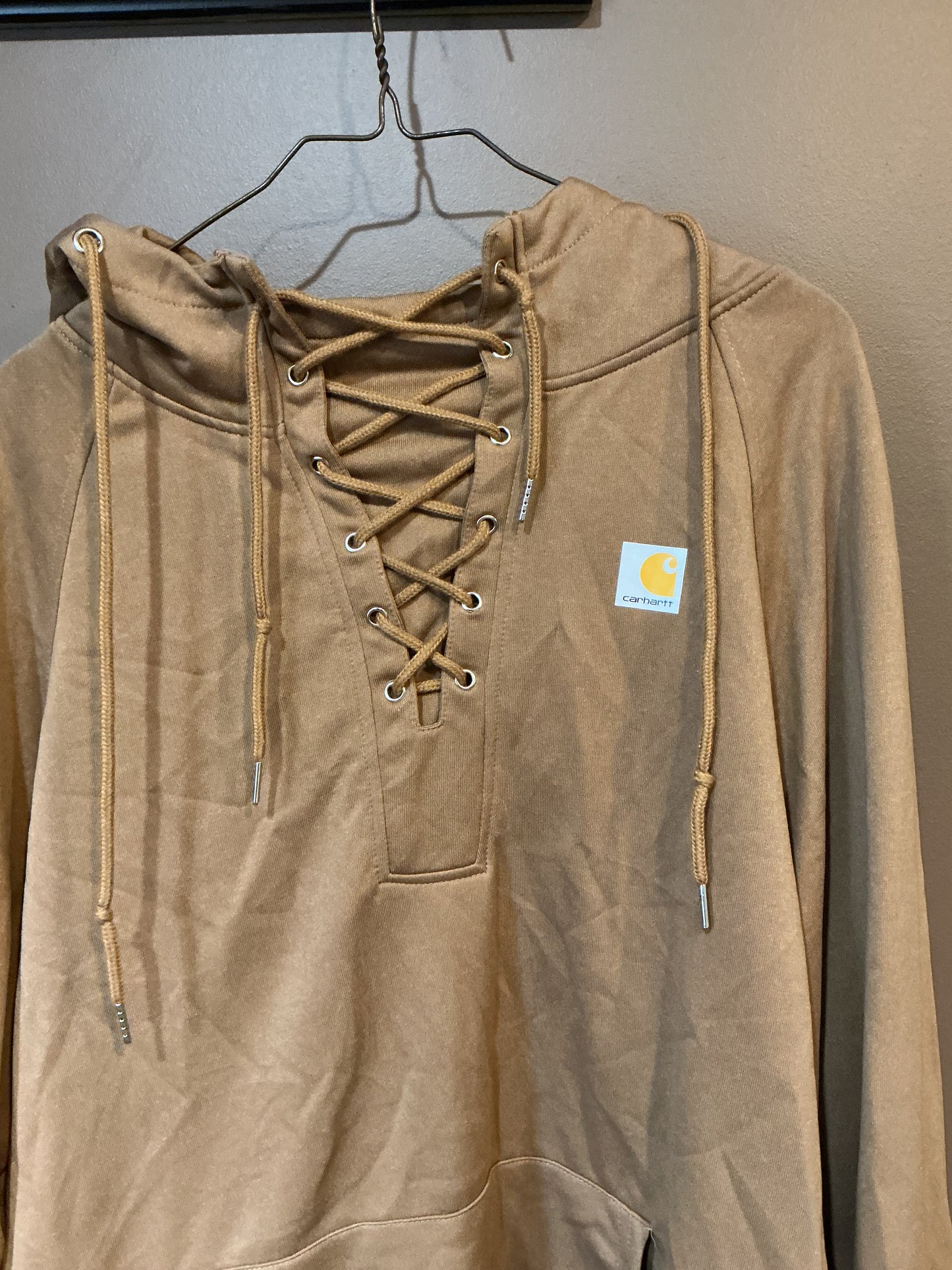 Carhartt Hoodie with Lace Up Neck X-Large