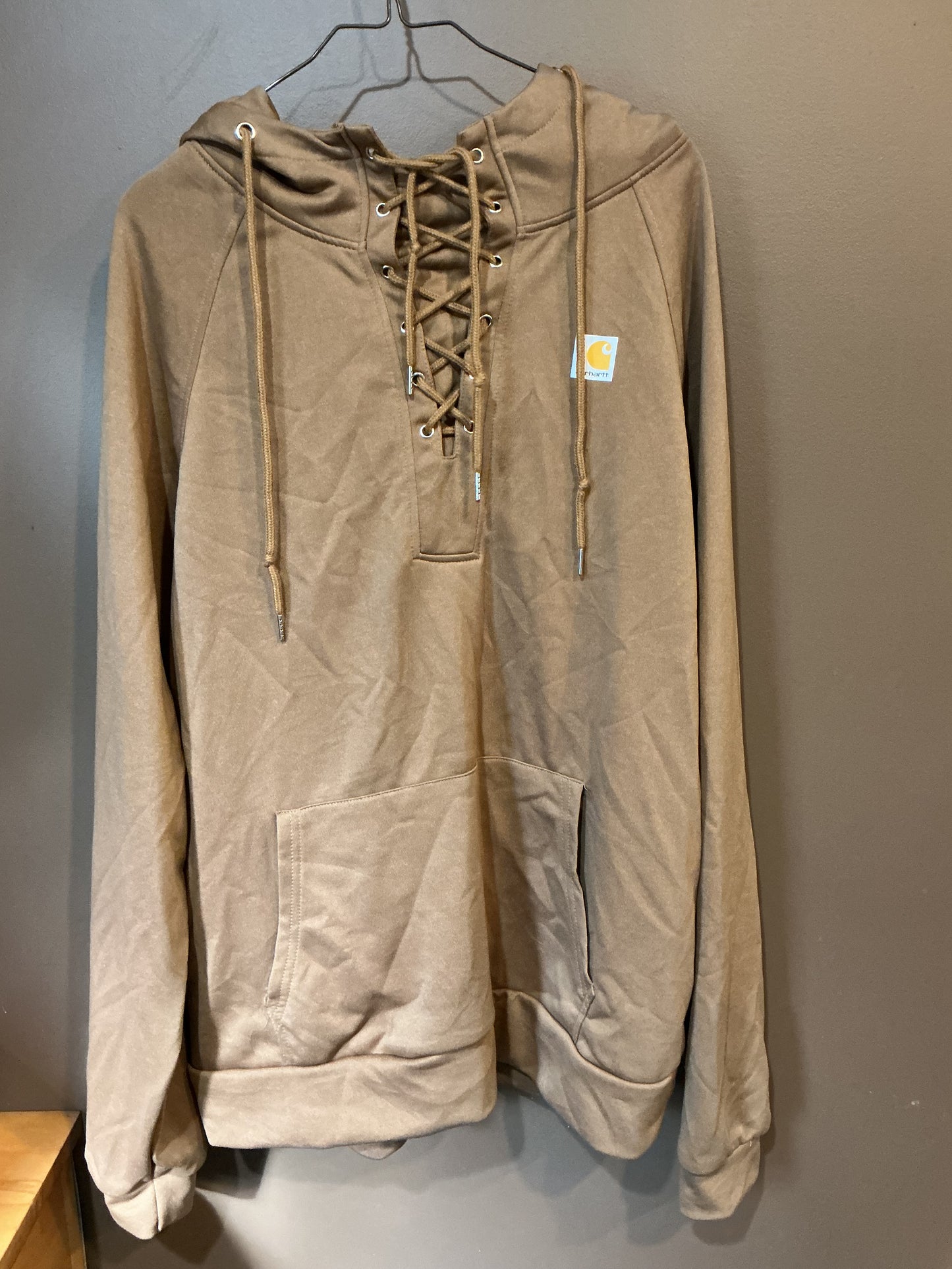 Carhartt Hoodie with Lace Up Neck X-Large