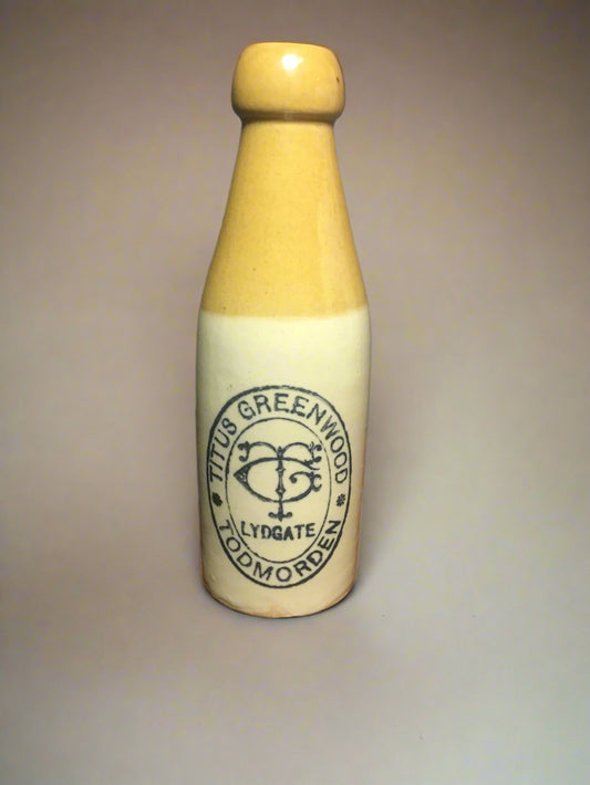 Titus Greenwood Lydgate English Stoneware Bottle
