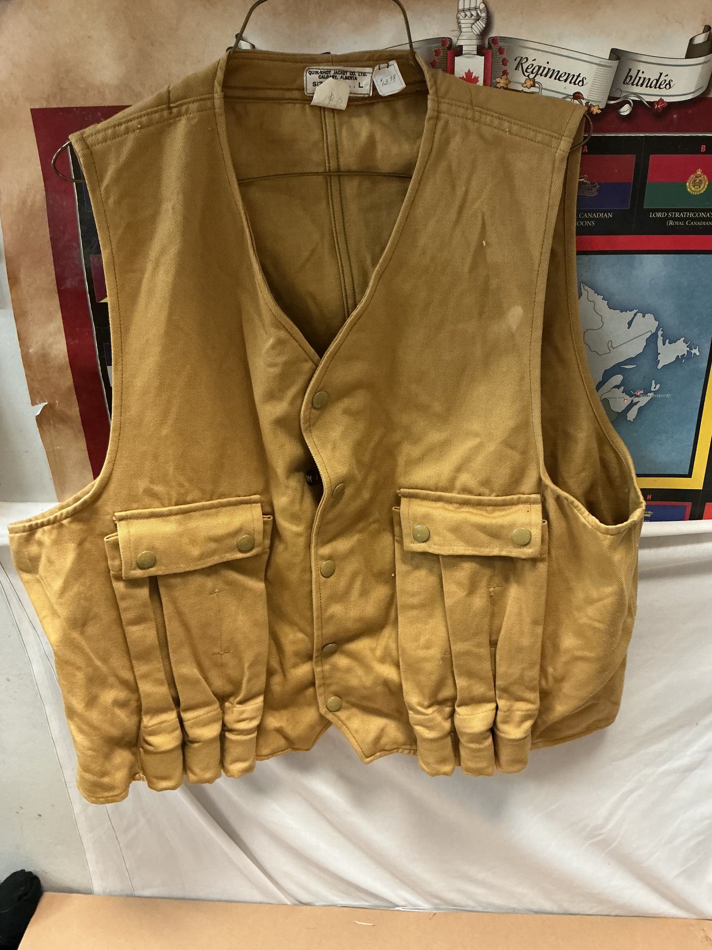 1950-60s VINTAGE 12 Gauge Shell Vest Large