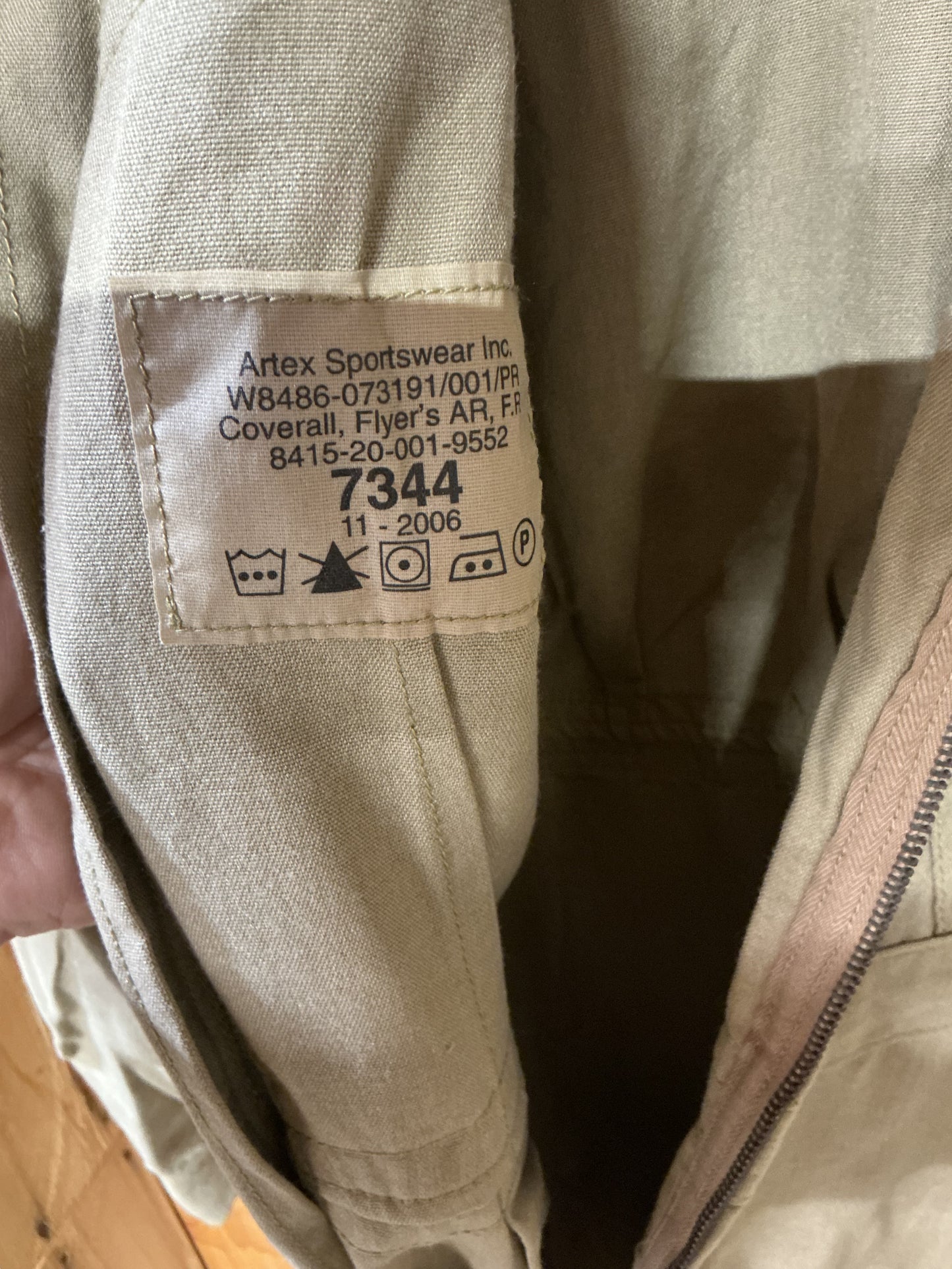 RCAF DESERT TAN FLYERS FLIGHT SUIT LARGE TALL