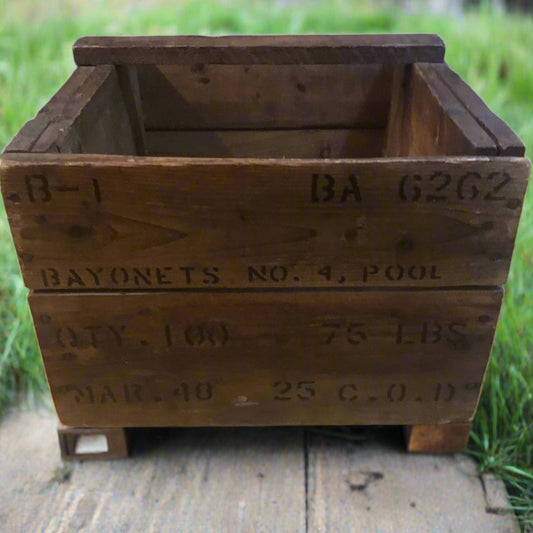 Large Wooden Bayonet Crate  No.4.
