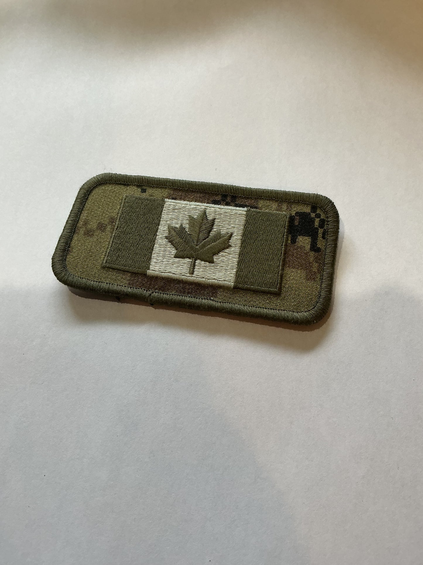 Canadian Forces Velcro SUBDUED Canada Flag on CADPAT Backing