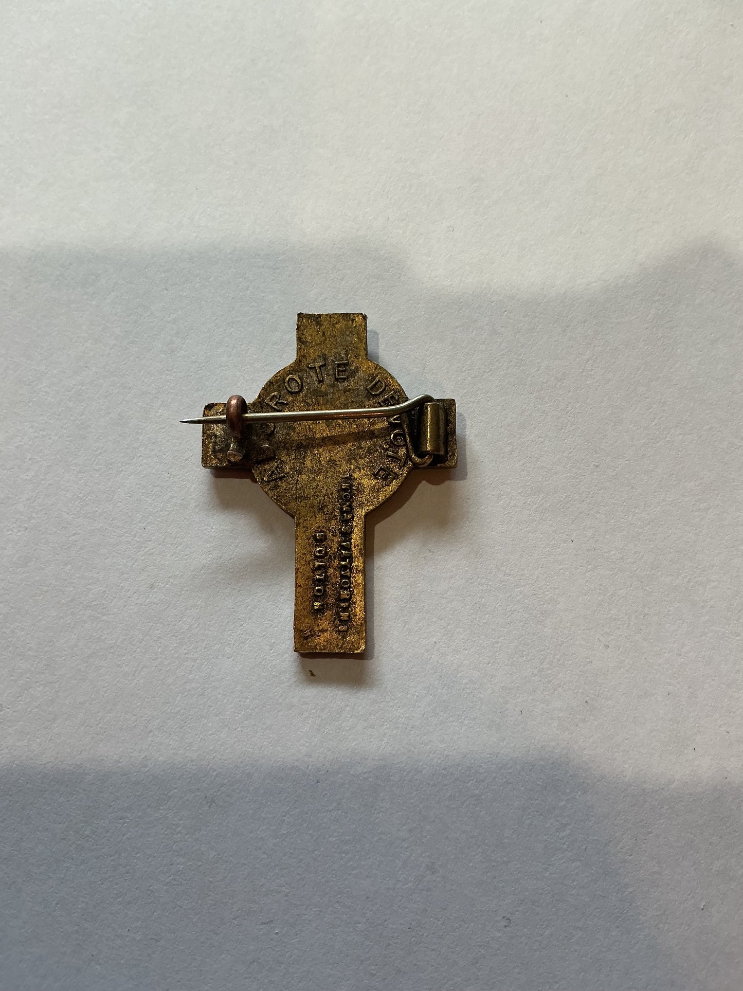 Thomas Fattorini  Cross & Chalice Adoro Te Devote Religious Cross .