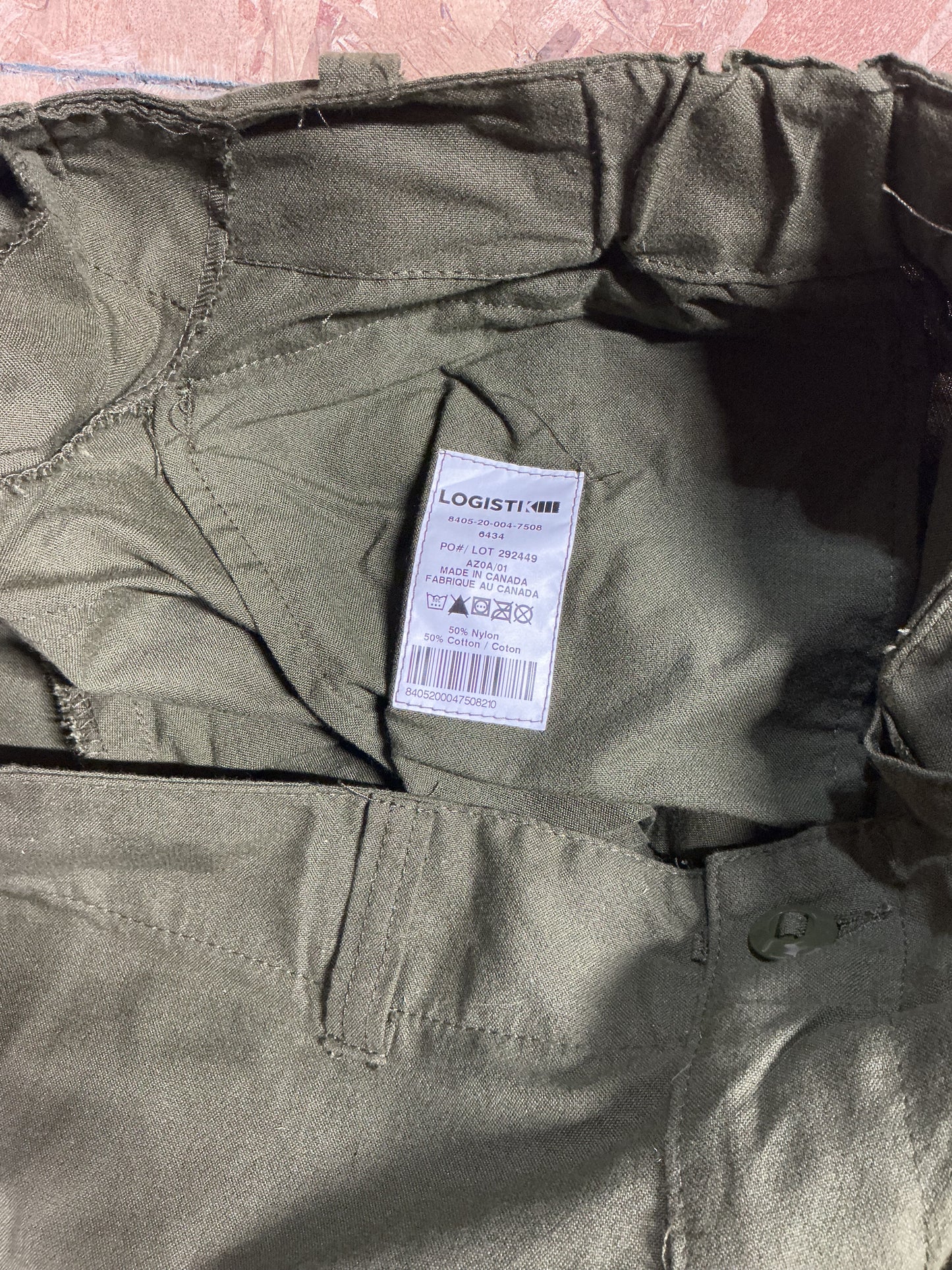 Vintage Canadian Military Combat Pants Waist 34 Short .