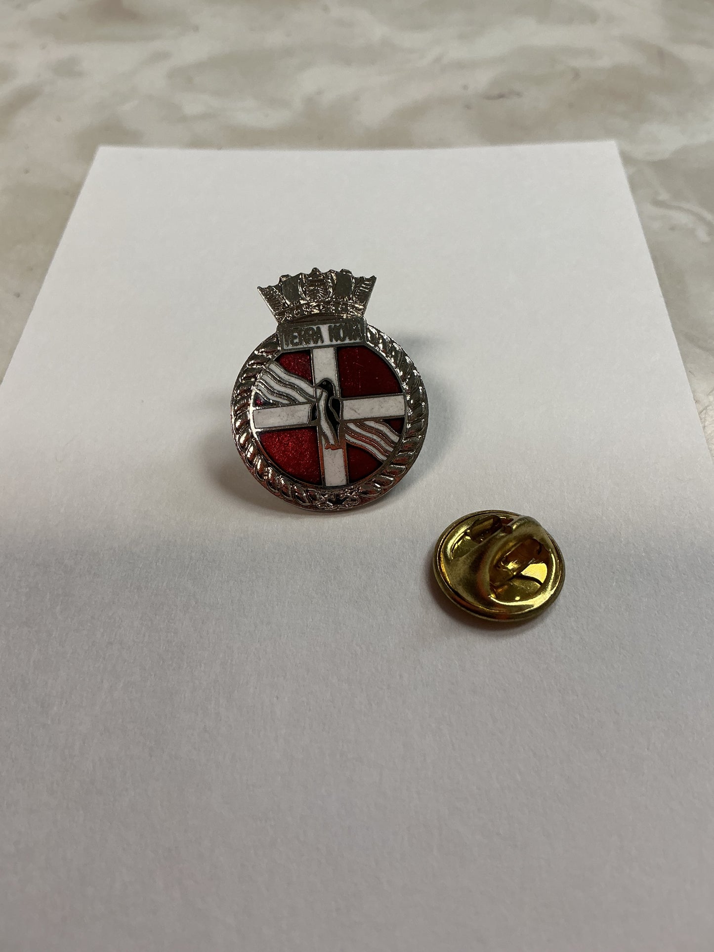 HMCS Terra Nova Label Pin with backing