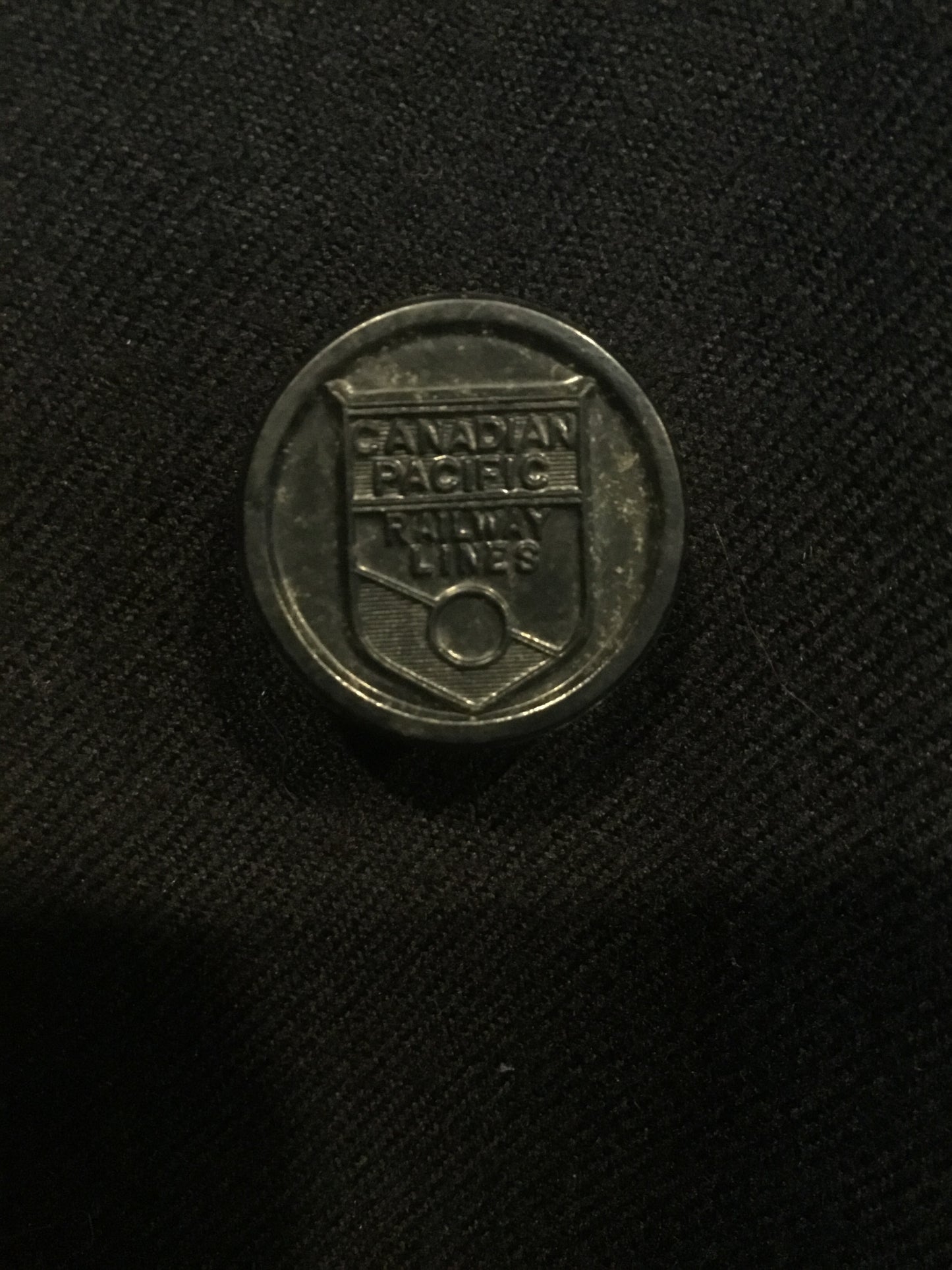 Canadian Pacific Railway Button Railroad  Wool Coat