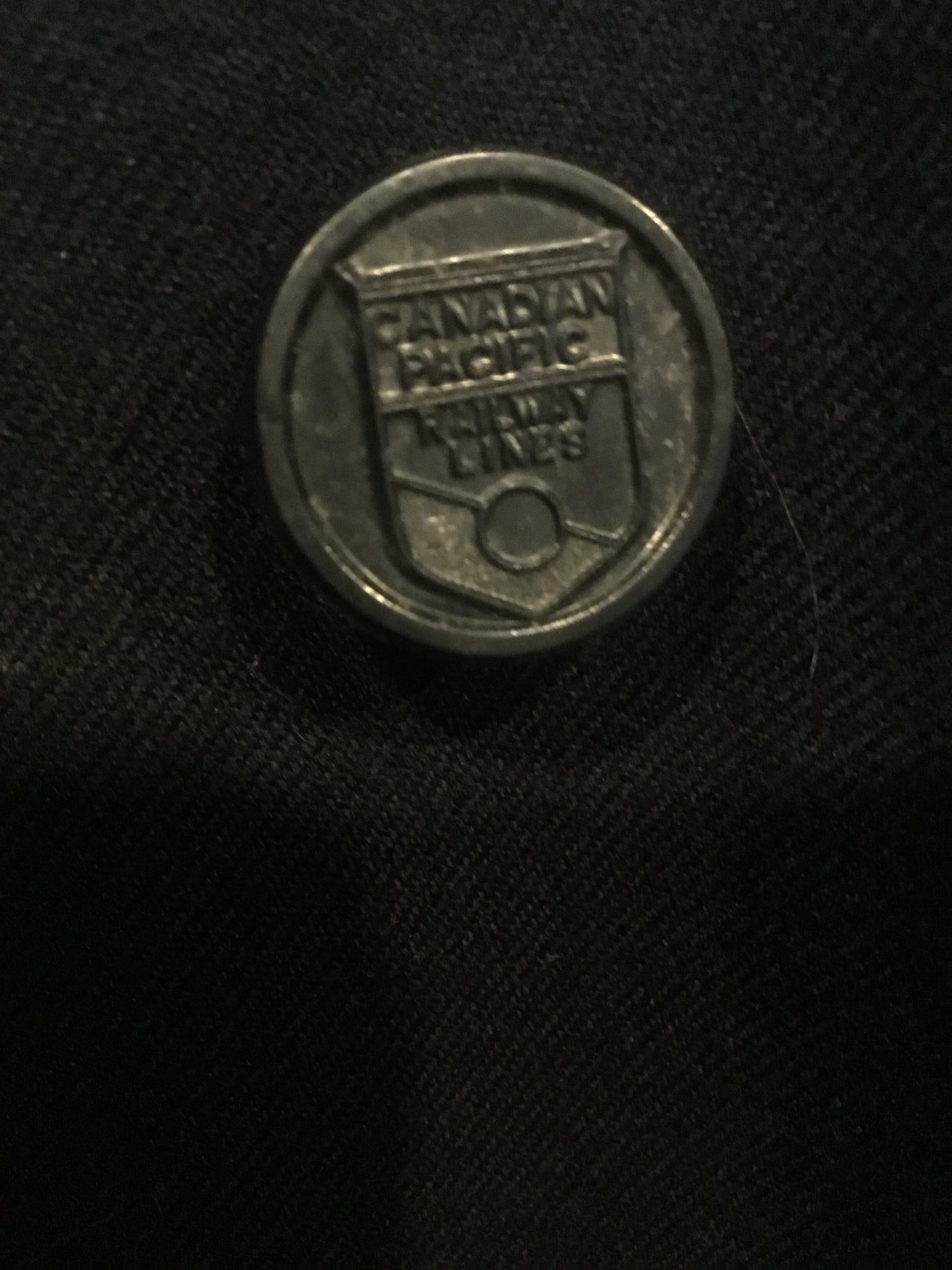 Canadian Pacific Railway Button Railroad  Wool Coat
