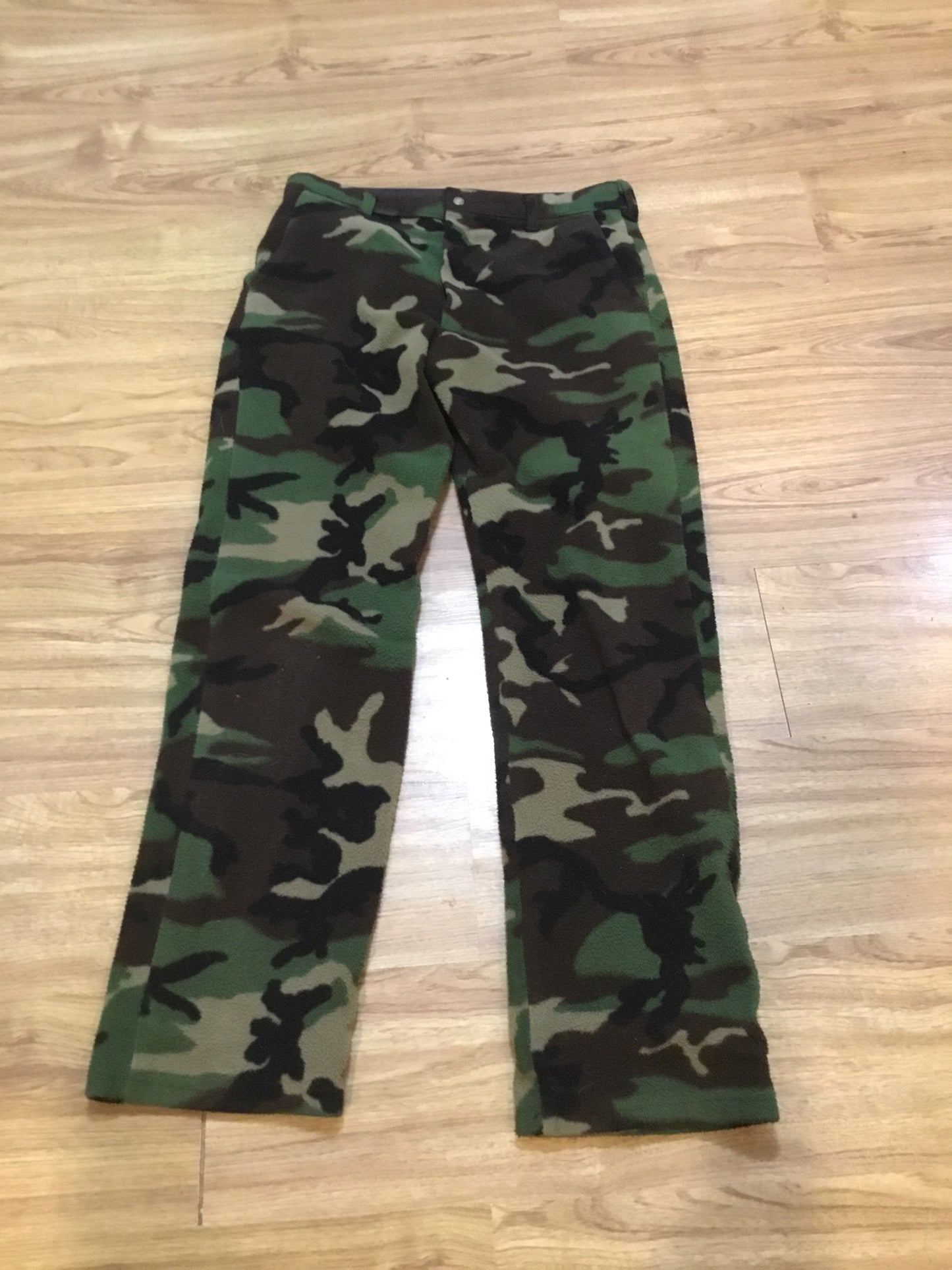 Vintage Cabelas Camouflage Fleese Insulated Pants