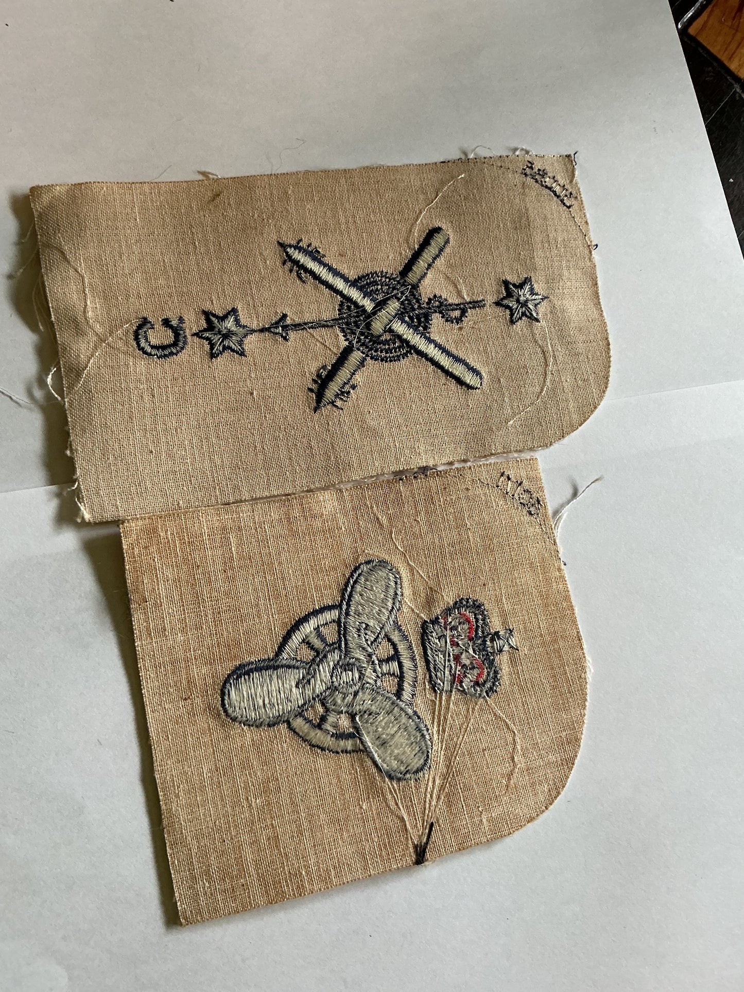 British Royal Navy Anti. Submarine Badge & Royal Navy Stoker Badge