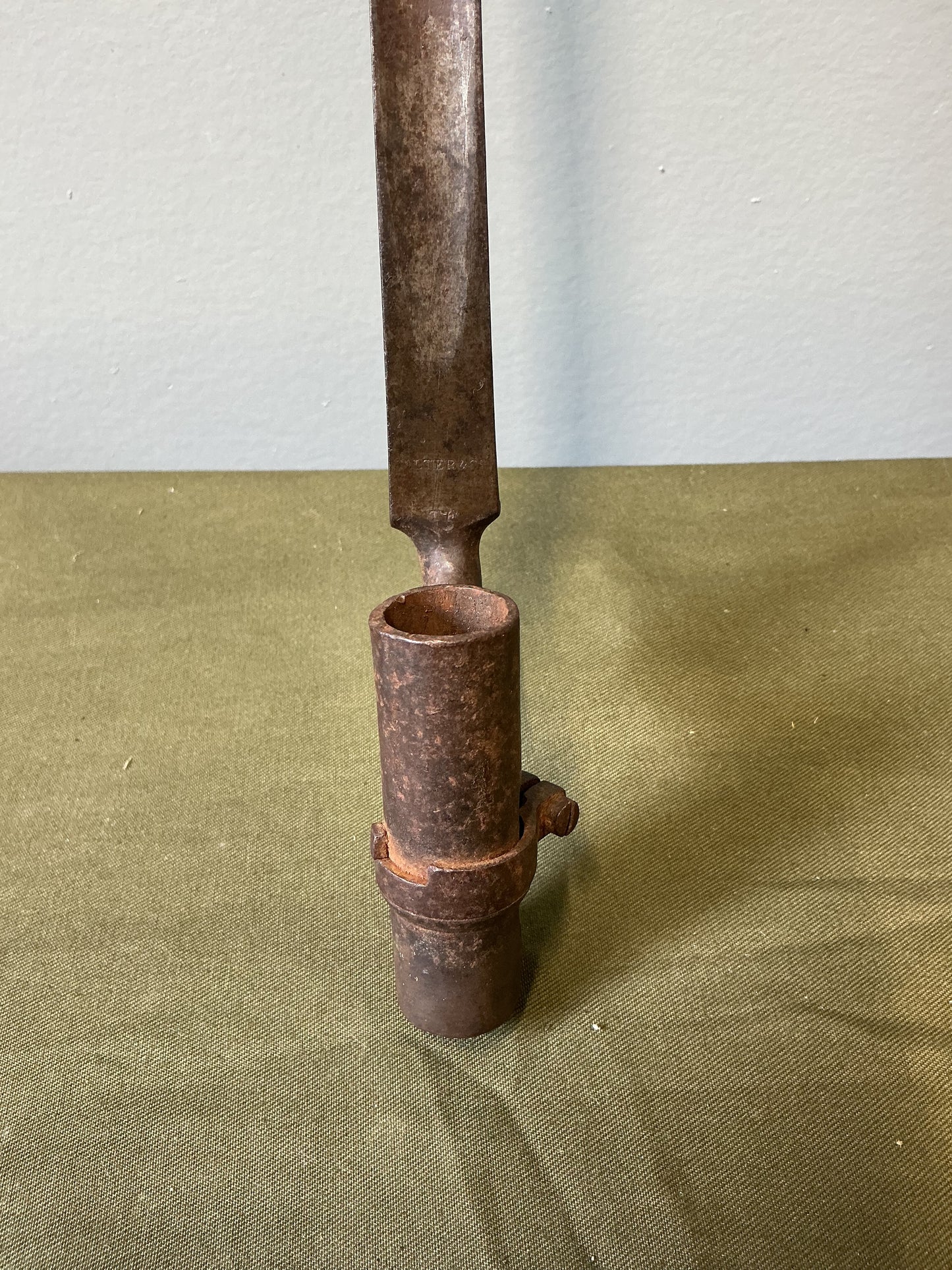 Early Socket Bayonet with Makers Name