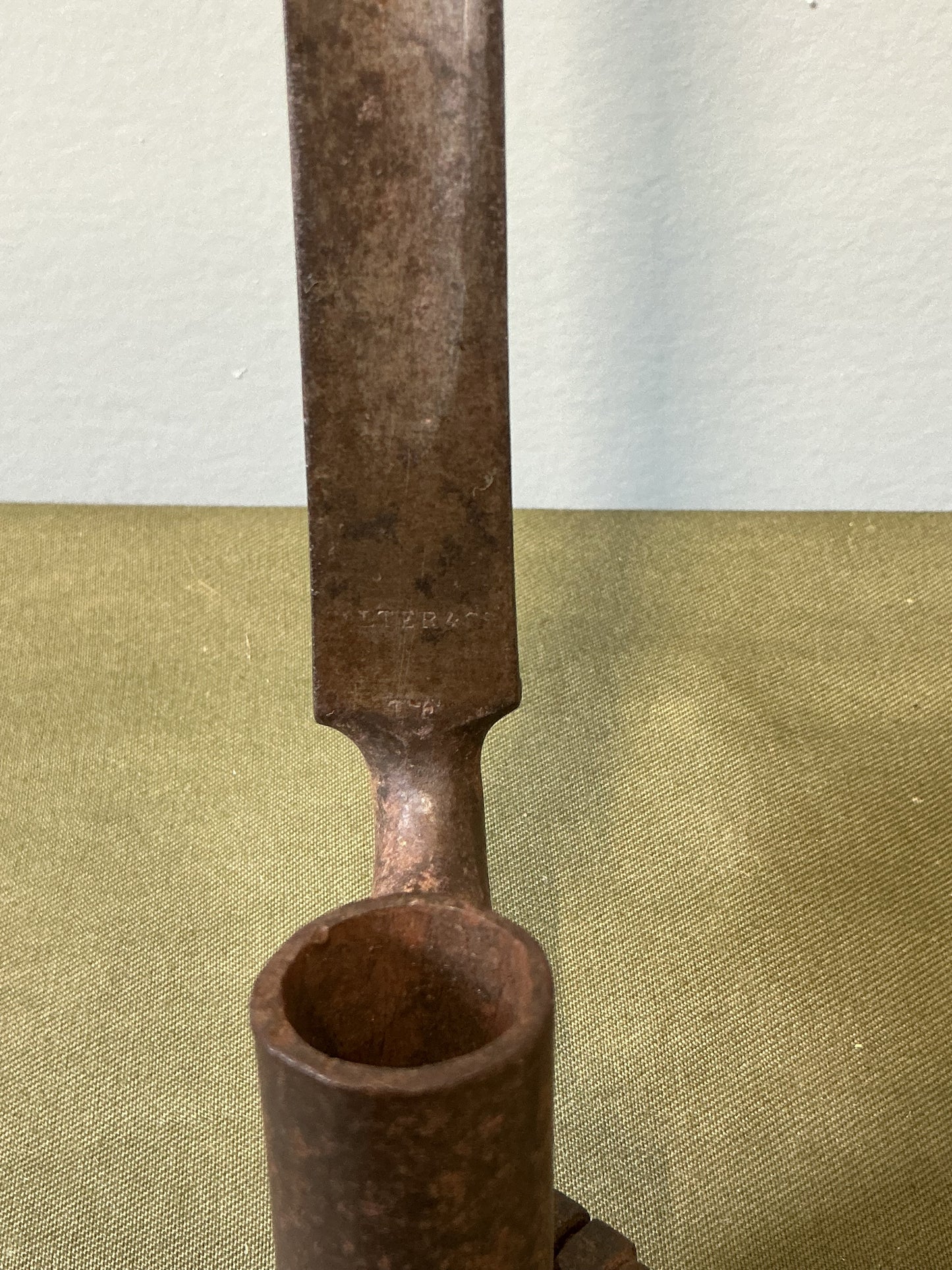Early Socket Bayonet with Makers Name
