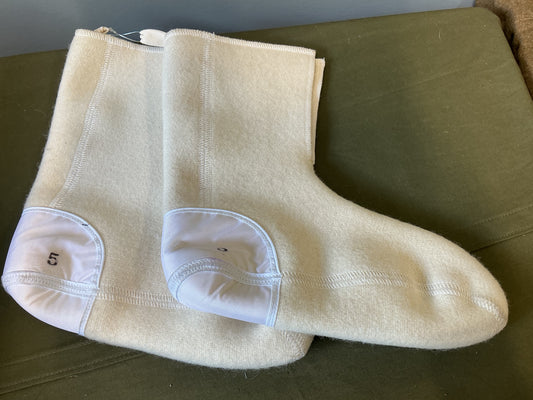 New Canadian Military Wool Muck-luk Liners Size 5