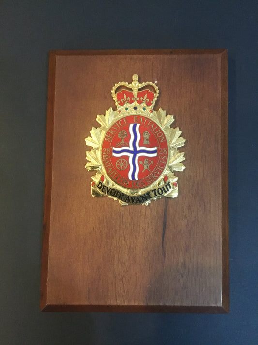Canadian 28th service battalion plaque
