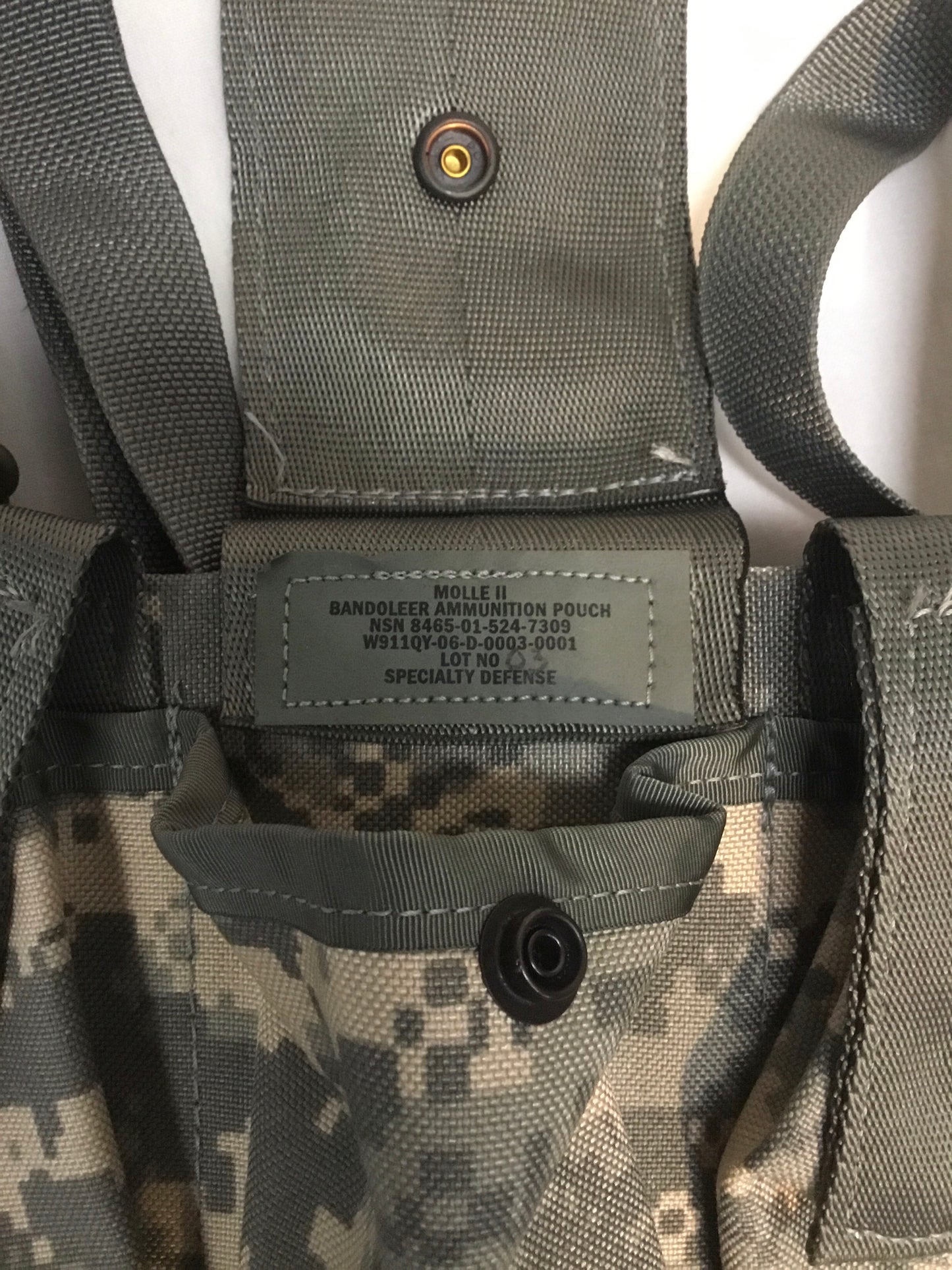 U.S. Military ACU Pattern Bandoleer Ammunition Pouch