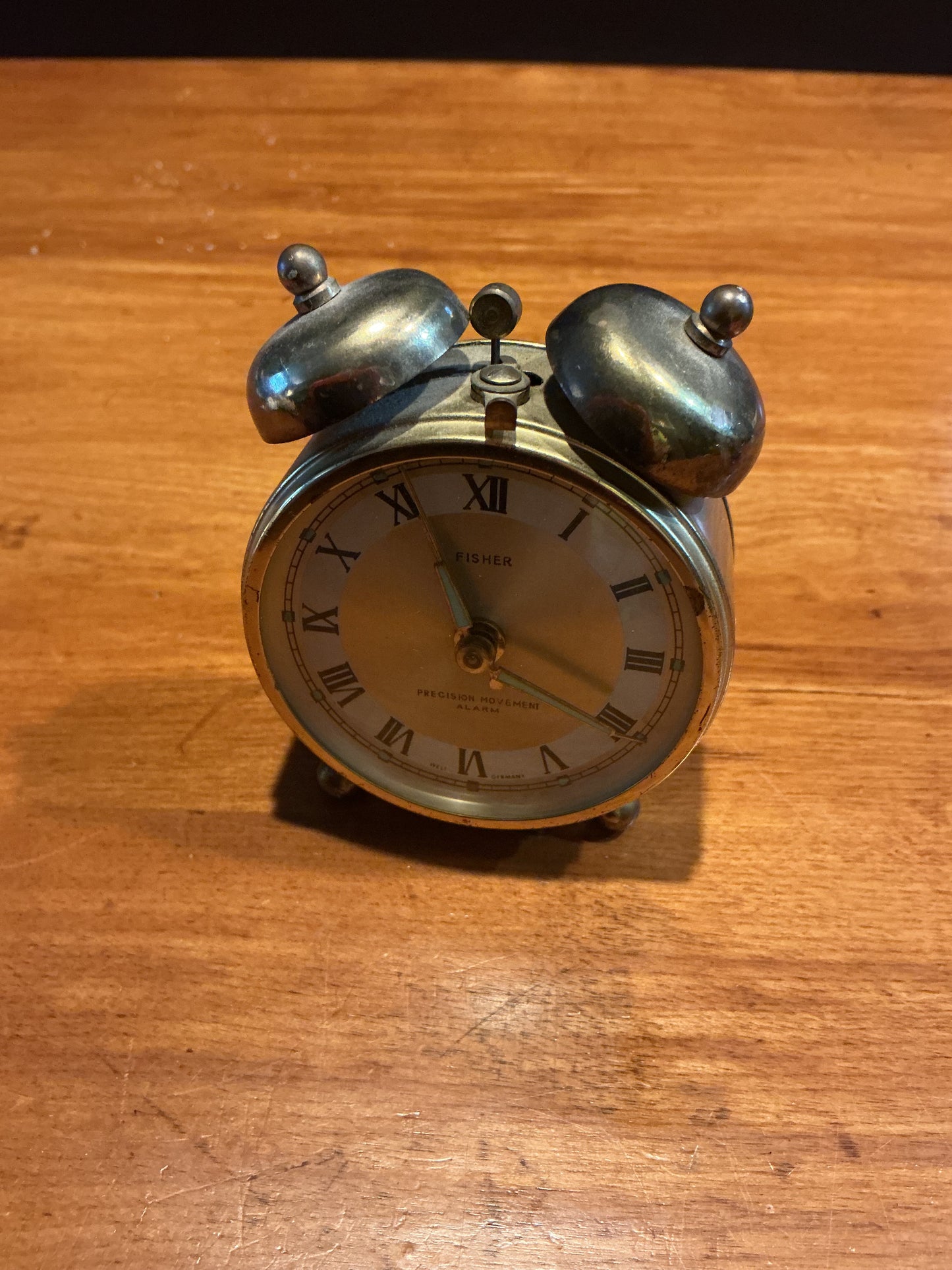 Small Fisher Alarm Clock  made in West Germany