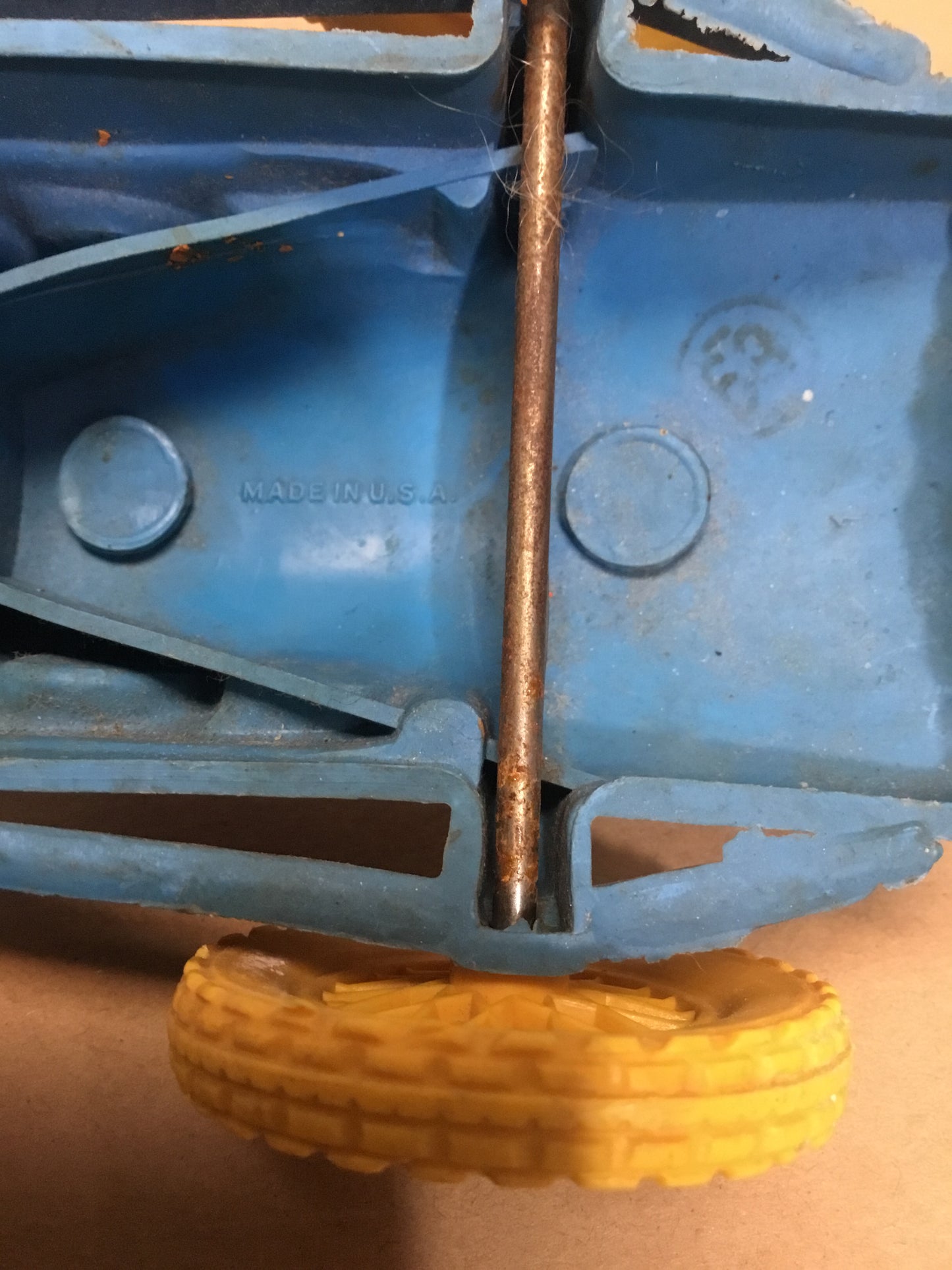 1950’s Vintage Auburn Rubber ;Blue ;10 inch Indy Race Car Toy