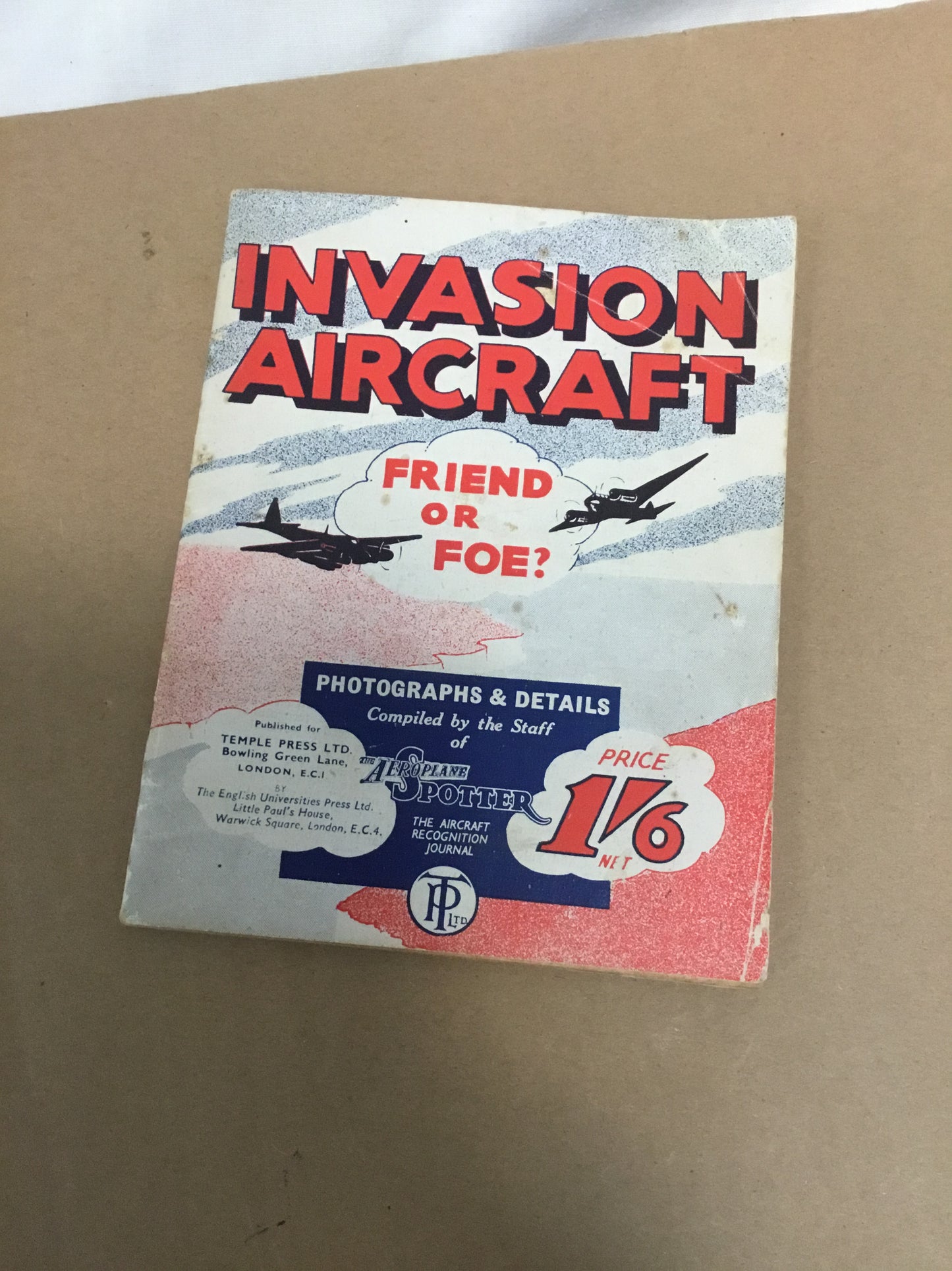 Invasion Aircraft Friend  or Foe Booklet 1944