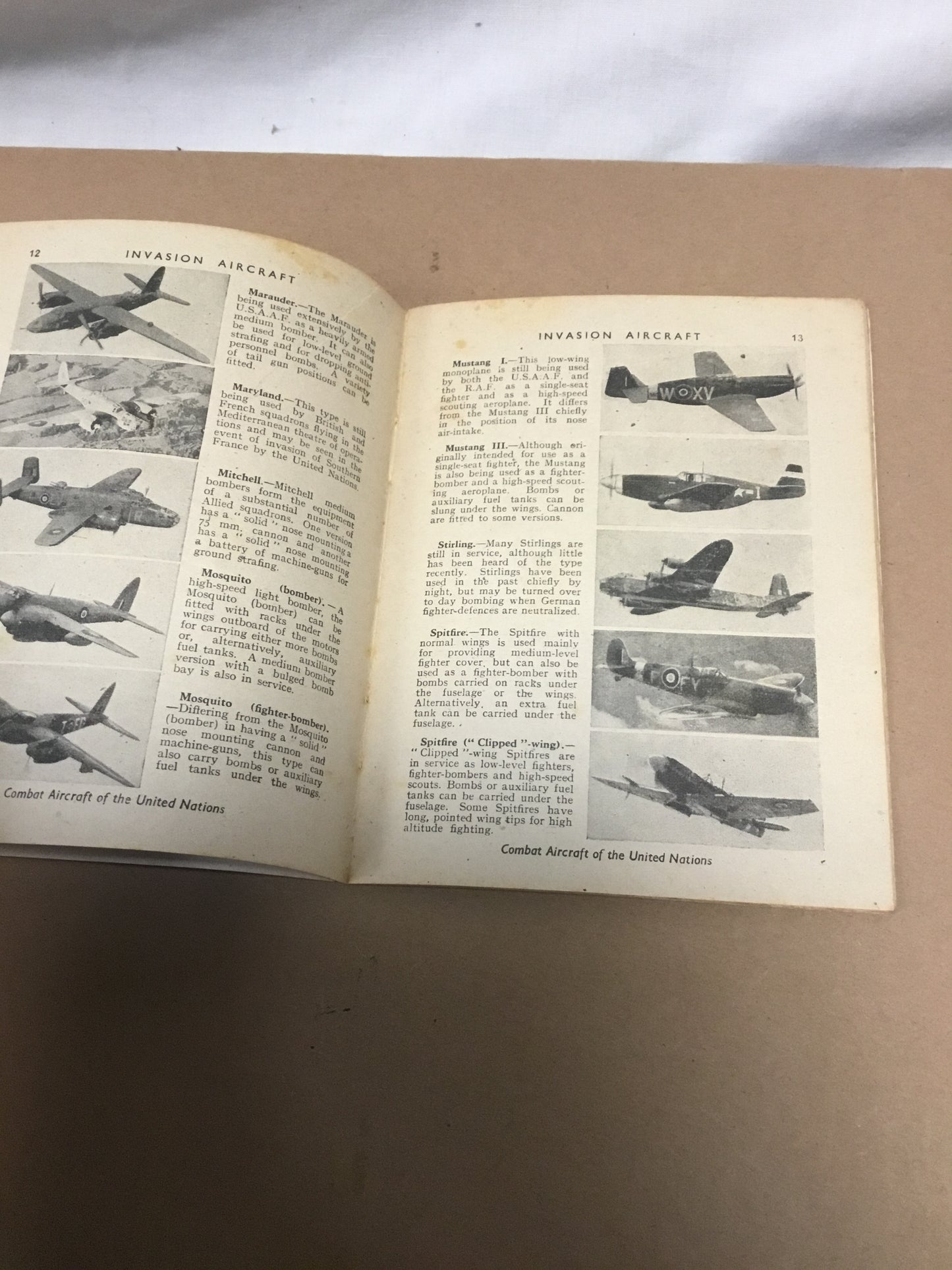 Invasion Aircraft Friend  or Foe Booklet 1944
