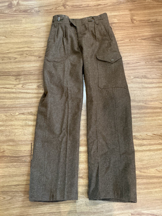 Post War British Wool Battledress Pants , 1949 pattern