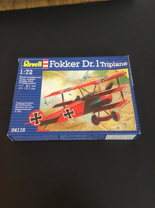 Fokker Dr. 1 Triplane 1/72 #04116 by Revell