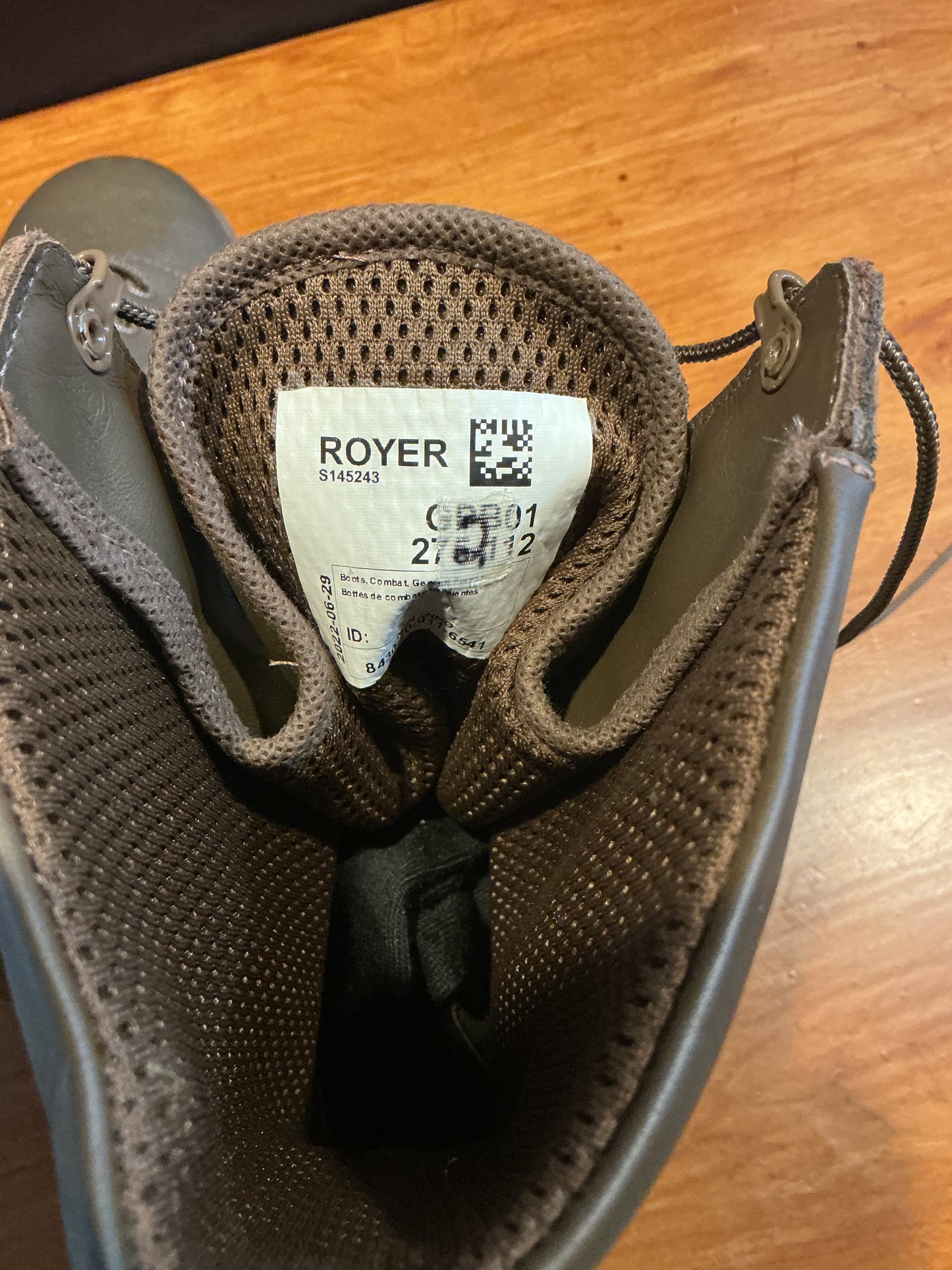 Military Royer Combat Boots Size 10.5