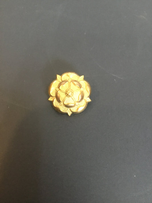 British, c1908, East Lancashire Gilt Collar Badge (Tudor Rose), 2 lugs,