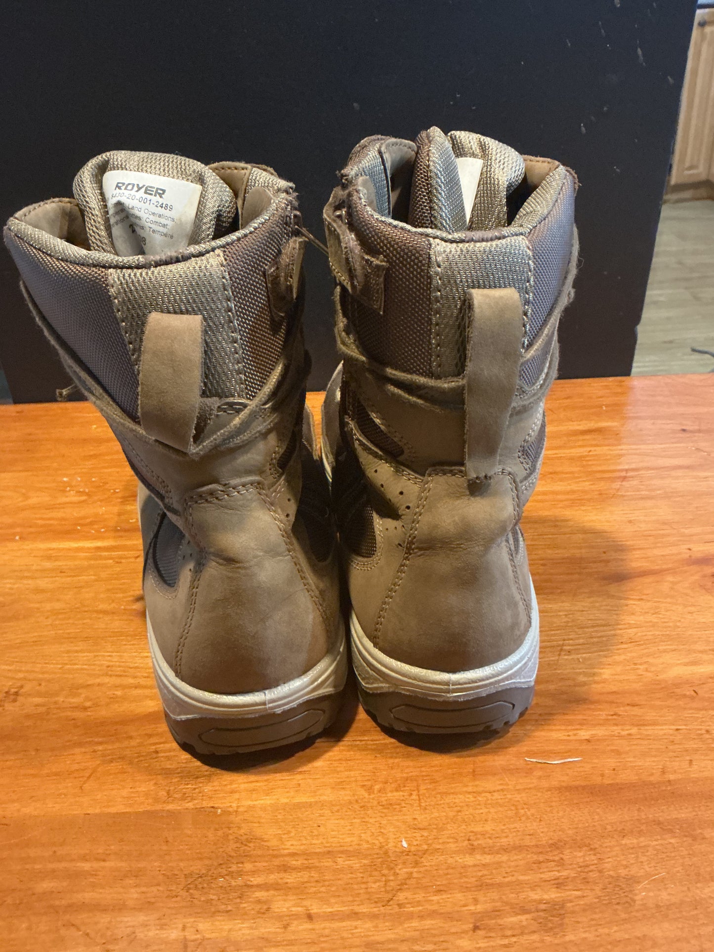 Vintage Canadian Forces Zippered Royer Boots 11.5