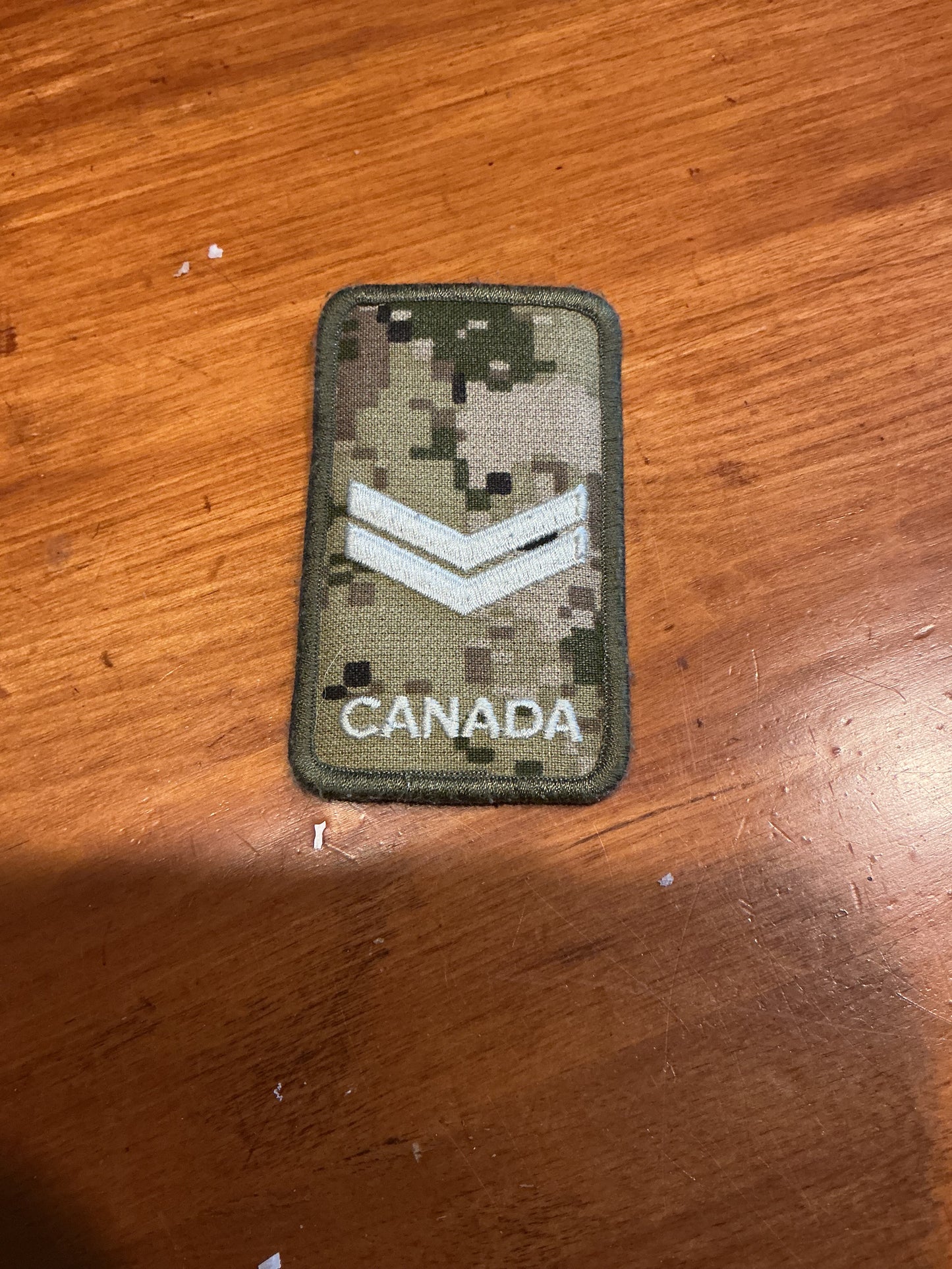 Canadian Military corporal CADPAT Multi-Terrain (MT) colour Patch