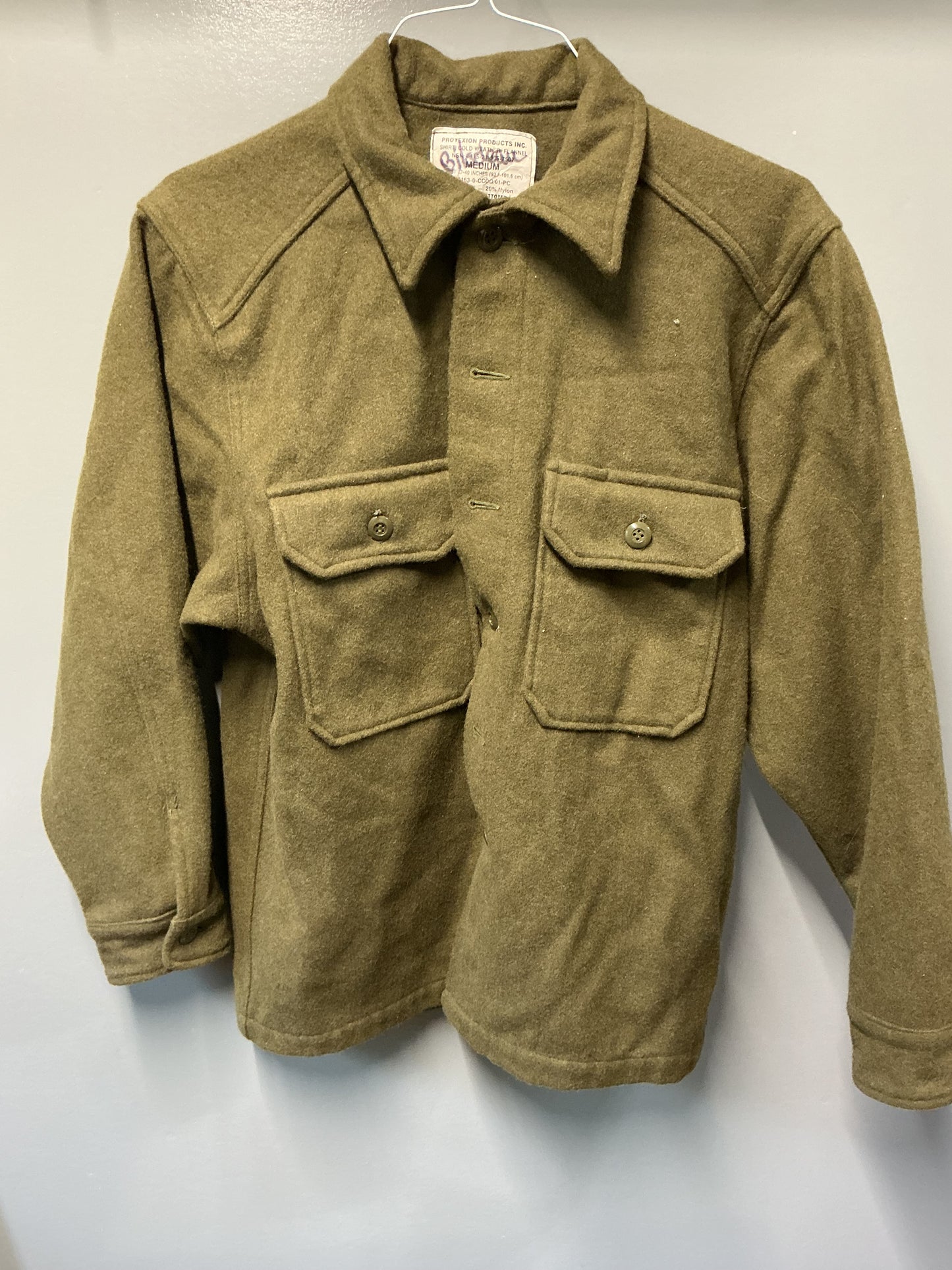 Canadian Forces Cold Weather Shirt 80% Wool Medium