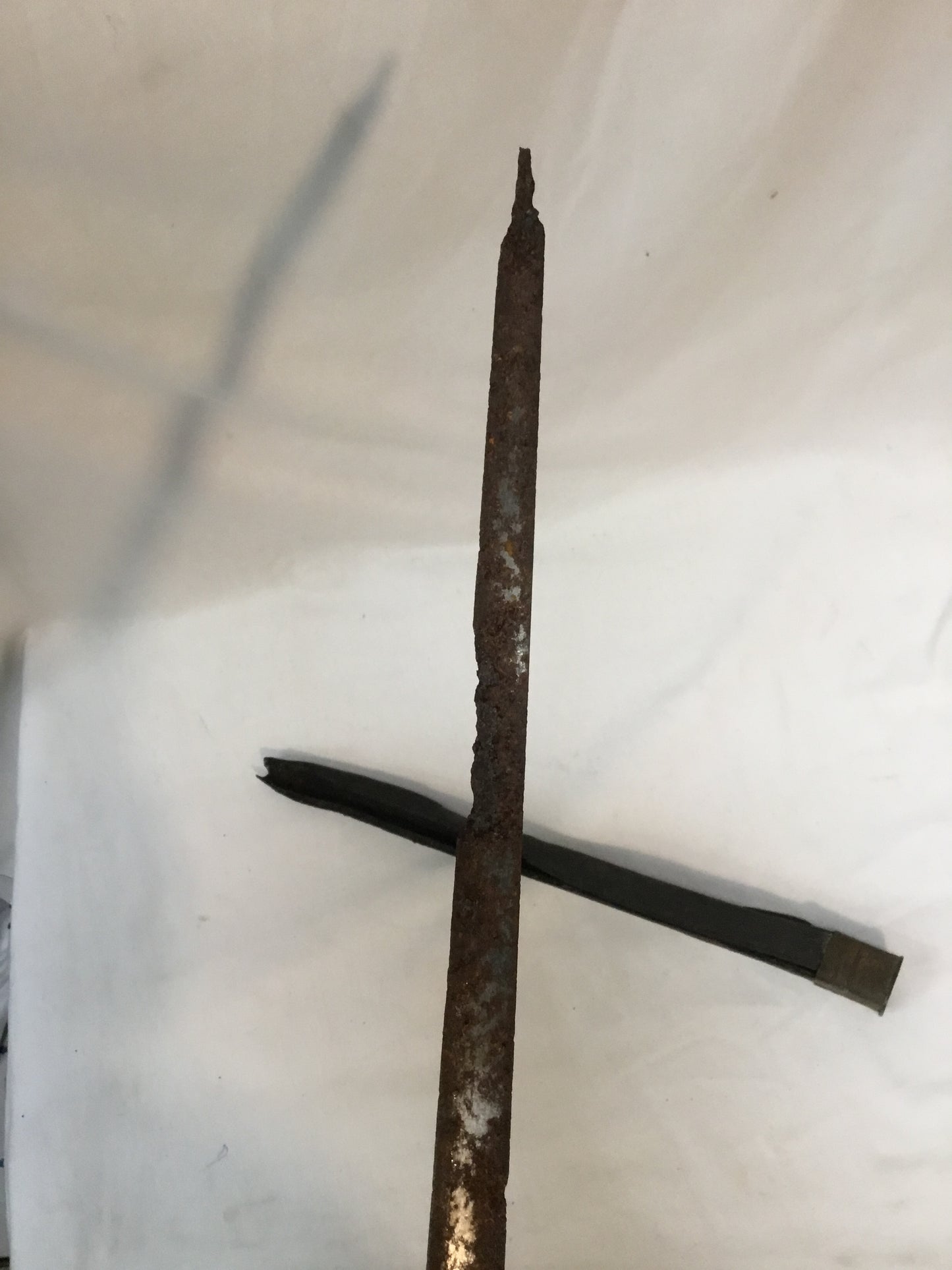 Early Socket Bayonet with Scabbard , stamped N.B. 583