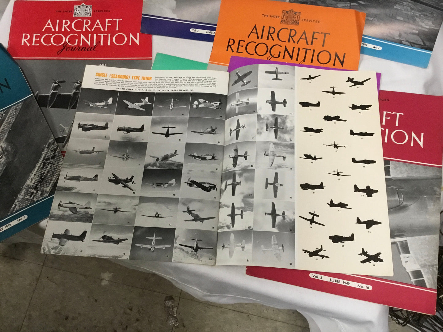 Lot of 10 British Aircraft Recognition Journal late 1940’s to 50s