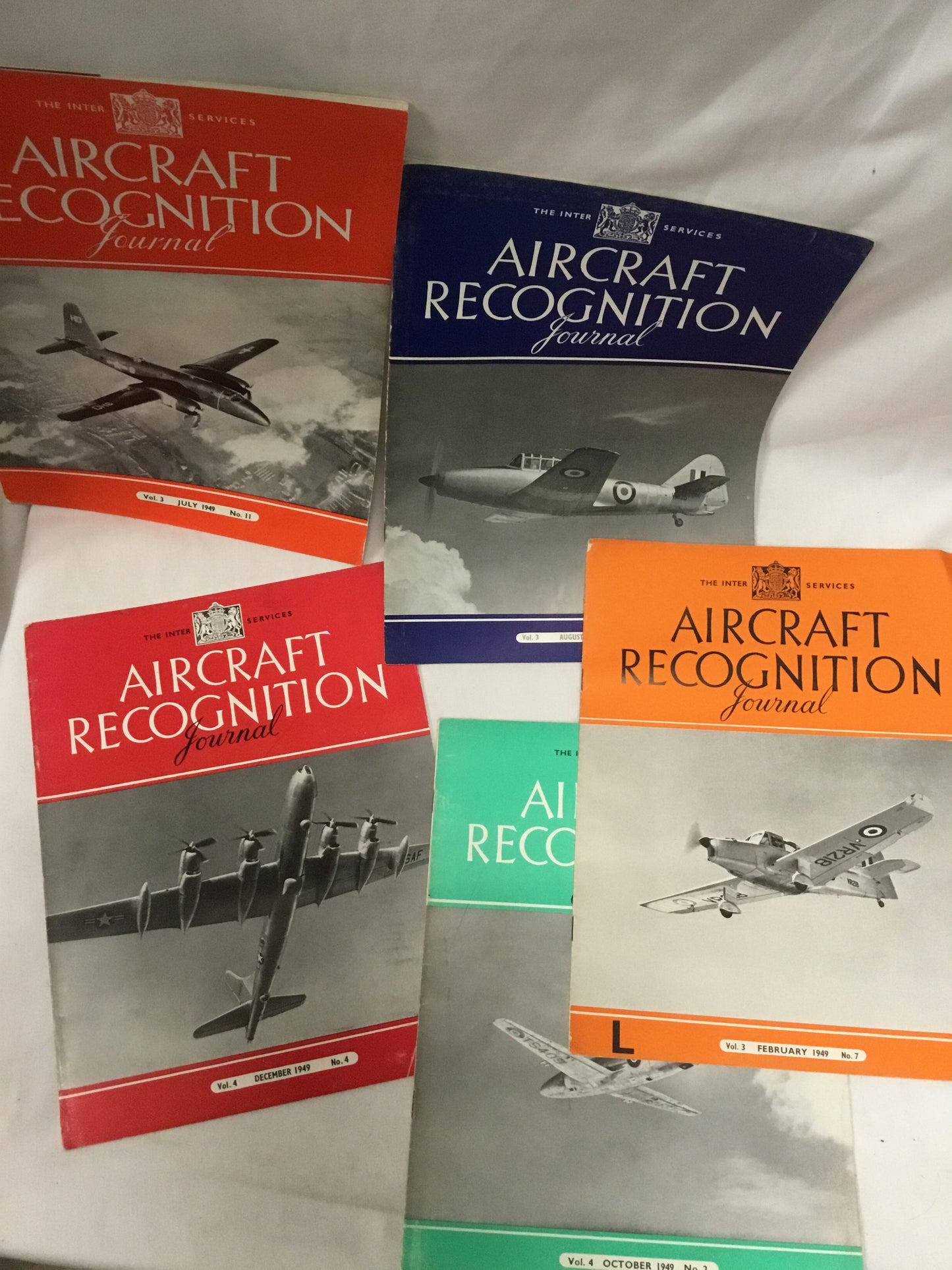 Lot of 10 British Aircraft Recognition Journal late 1940’s to 50s